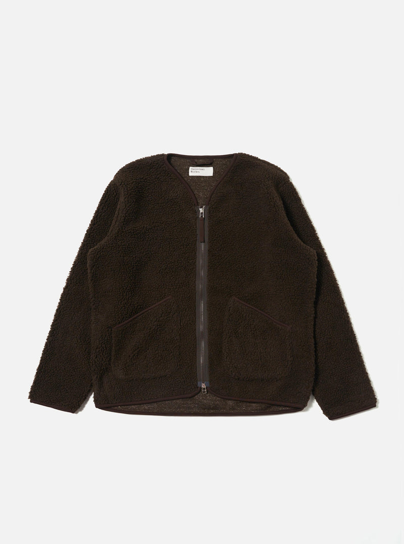 Brown Galaxy Fleece Zip Liner Jacket