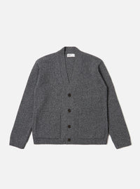 Grey Recycled Shetland Langdale Cardigan
