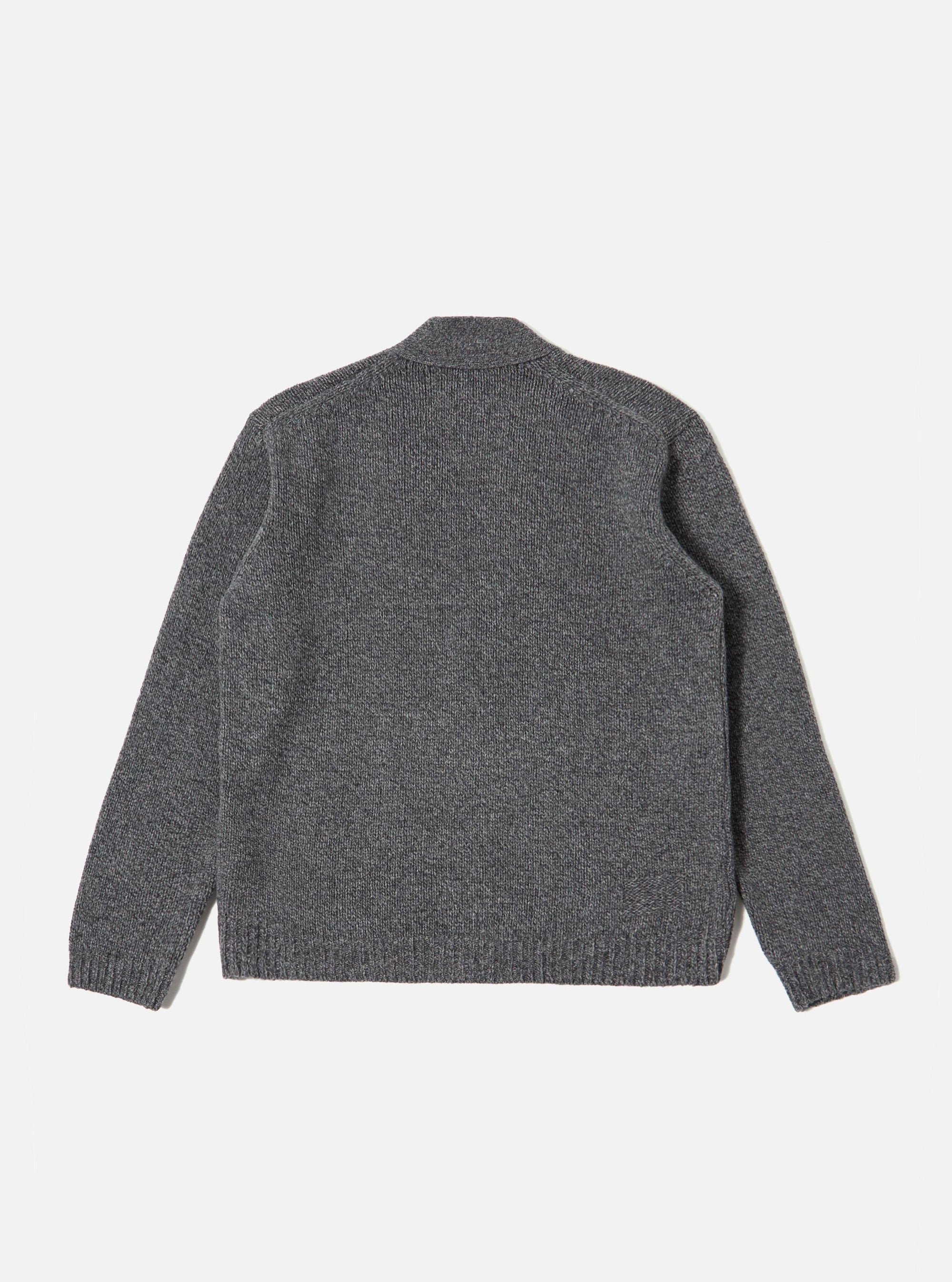 Grey Recycled Shetland Langdale Cardigan