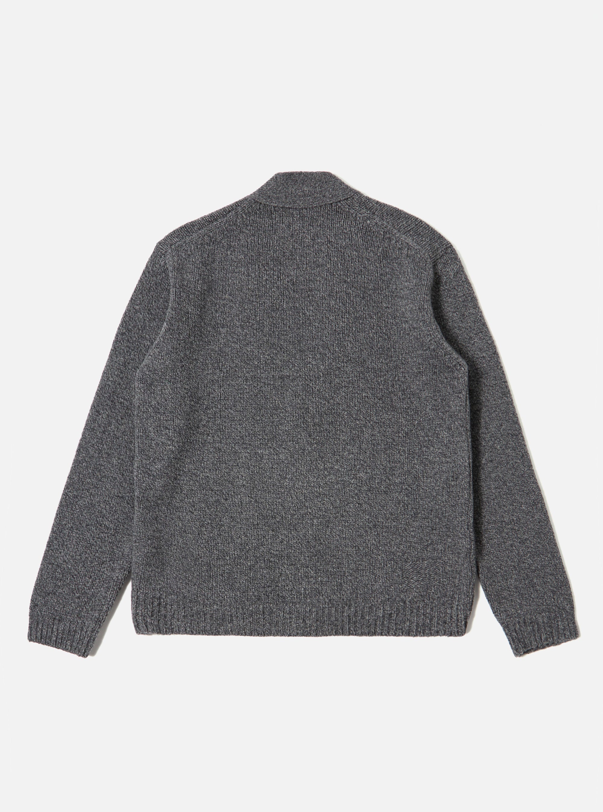 Grey Recycled Shetland Langdale Cardigan