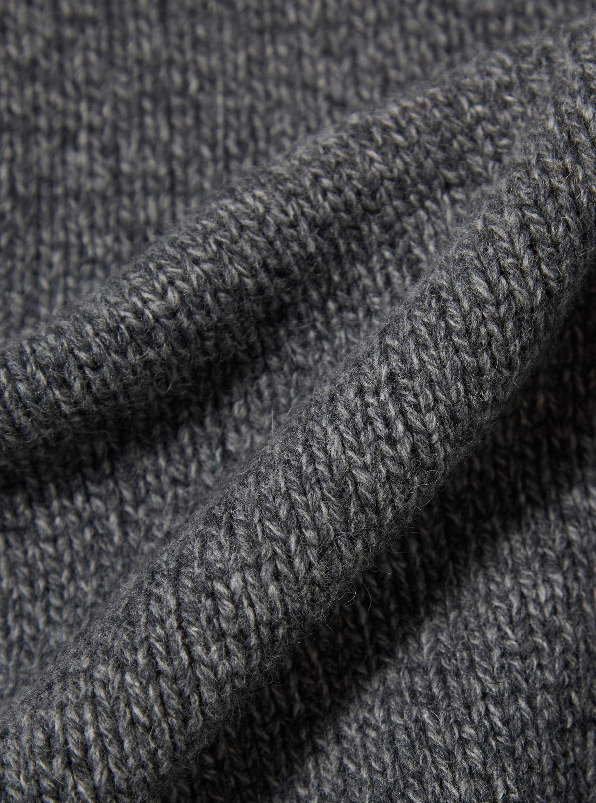 Grey Recycled Shetland Langdale Cardigan