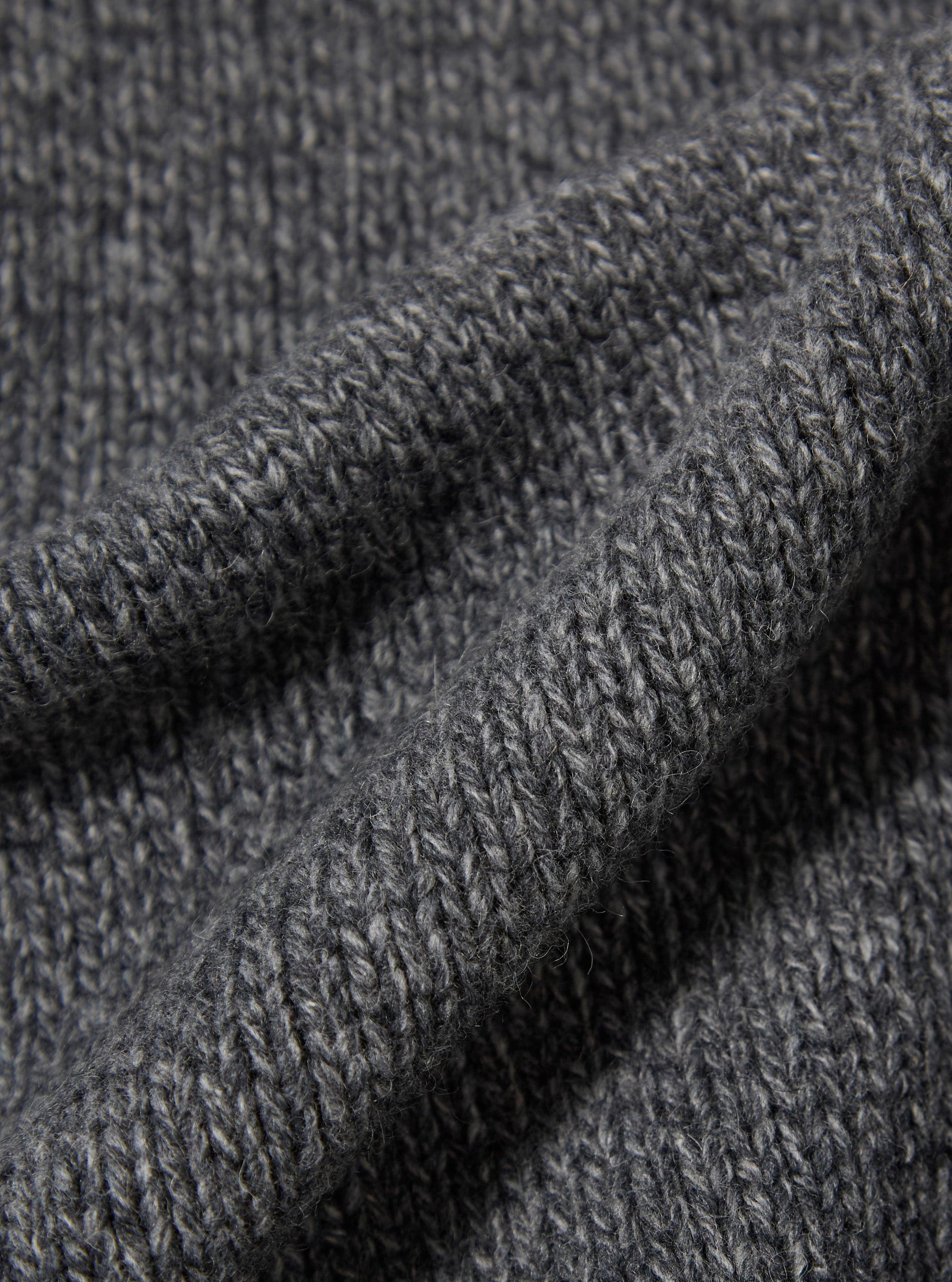 Grey Recycled Shetland Langdale Cardigan