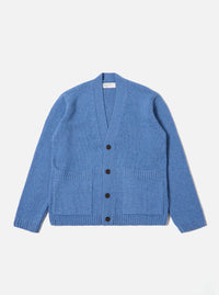 Pale Blue Recycled Shetland Langdale Cardigan