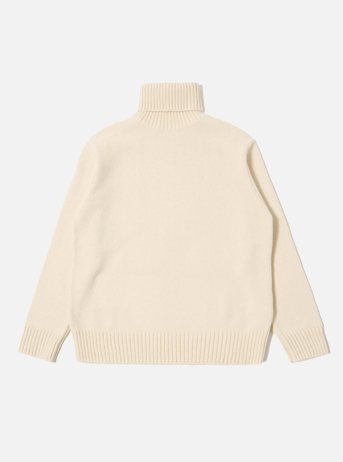 Ecru Recycled Shetland Roll Neck