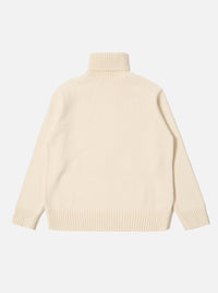 Ecru Recycled Shetland Roll Neck