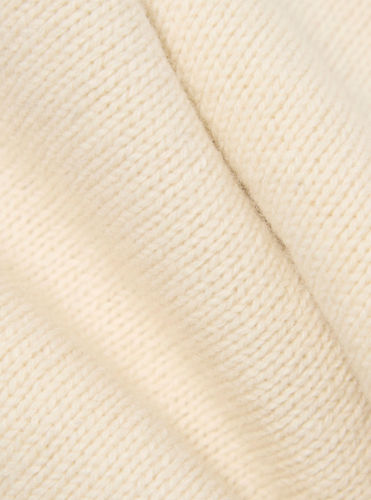 Ecru Recycled Shetland Roll Neck