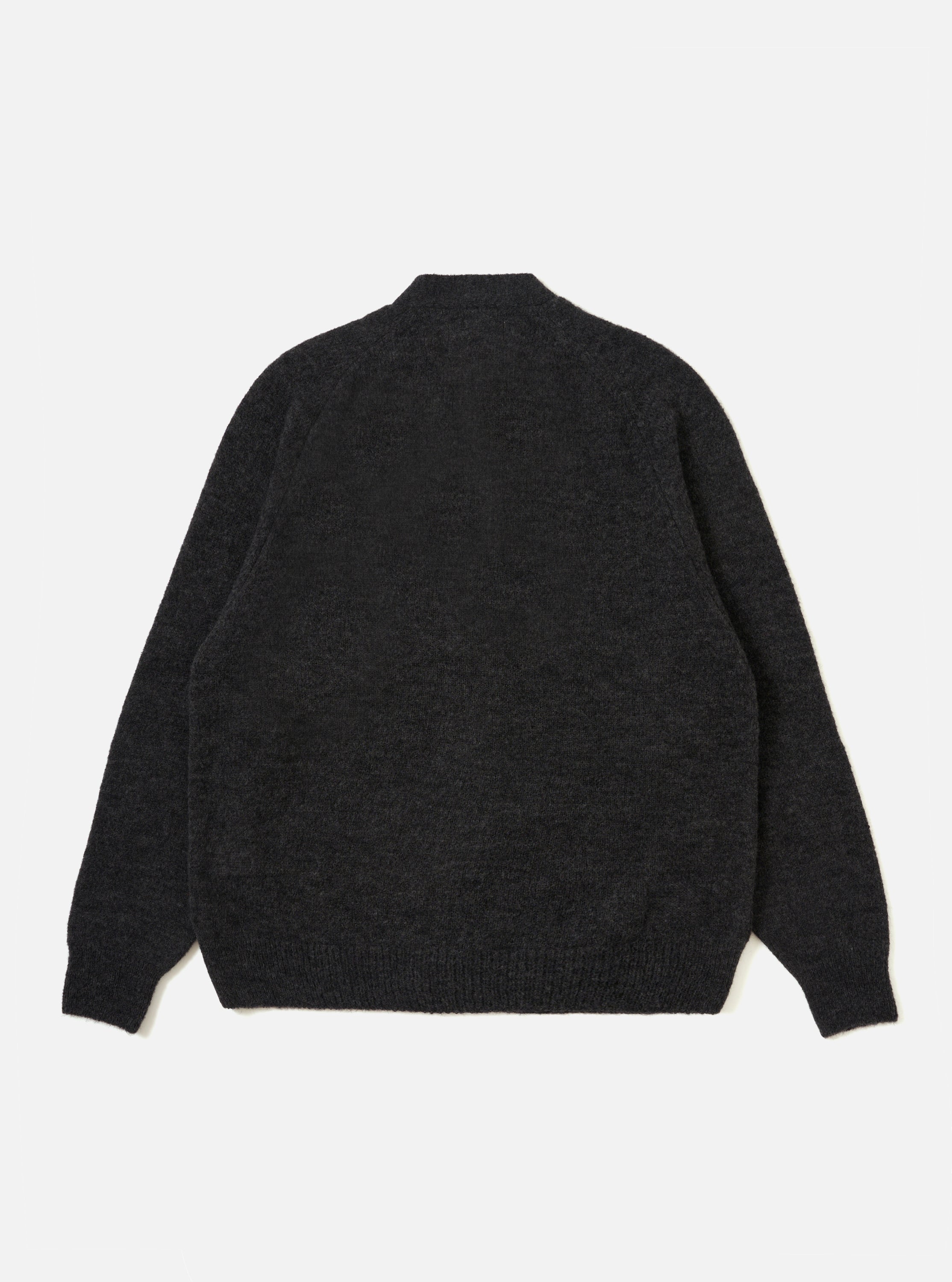 Men's Charcoal Alpaca Knit David Cardigan – Universal Works