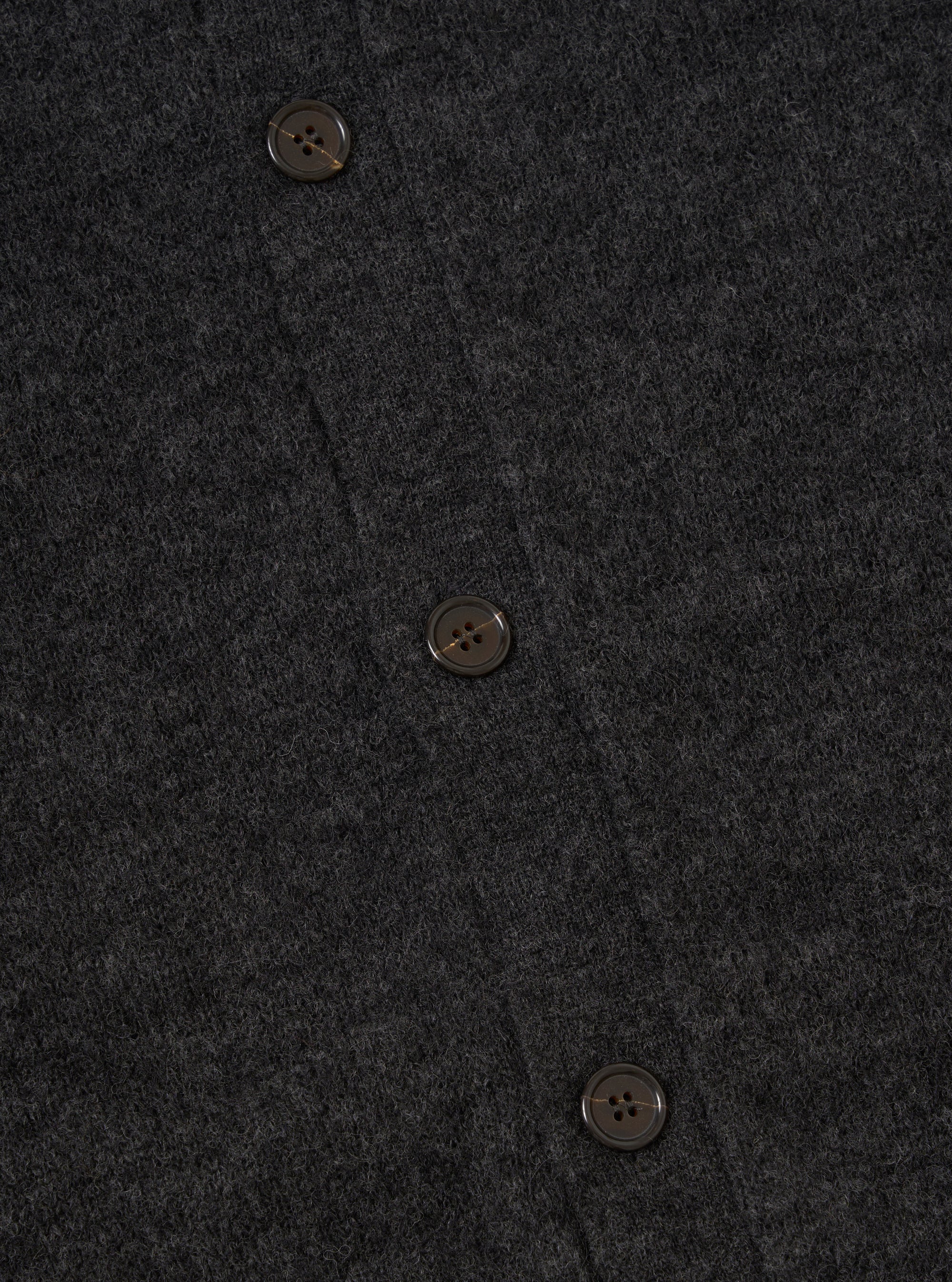 Charcoal Alpaca Knit David Cardigan