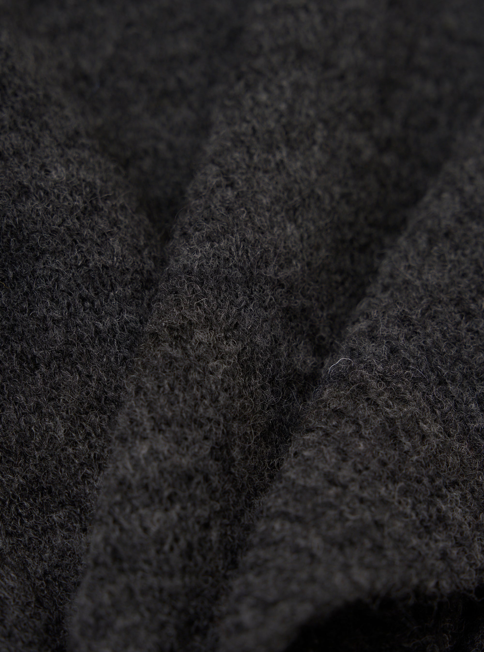 Charcoal Alpaca Knit David Cardigan