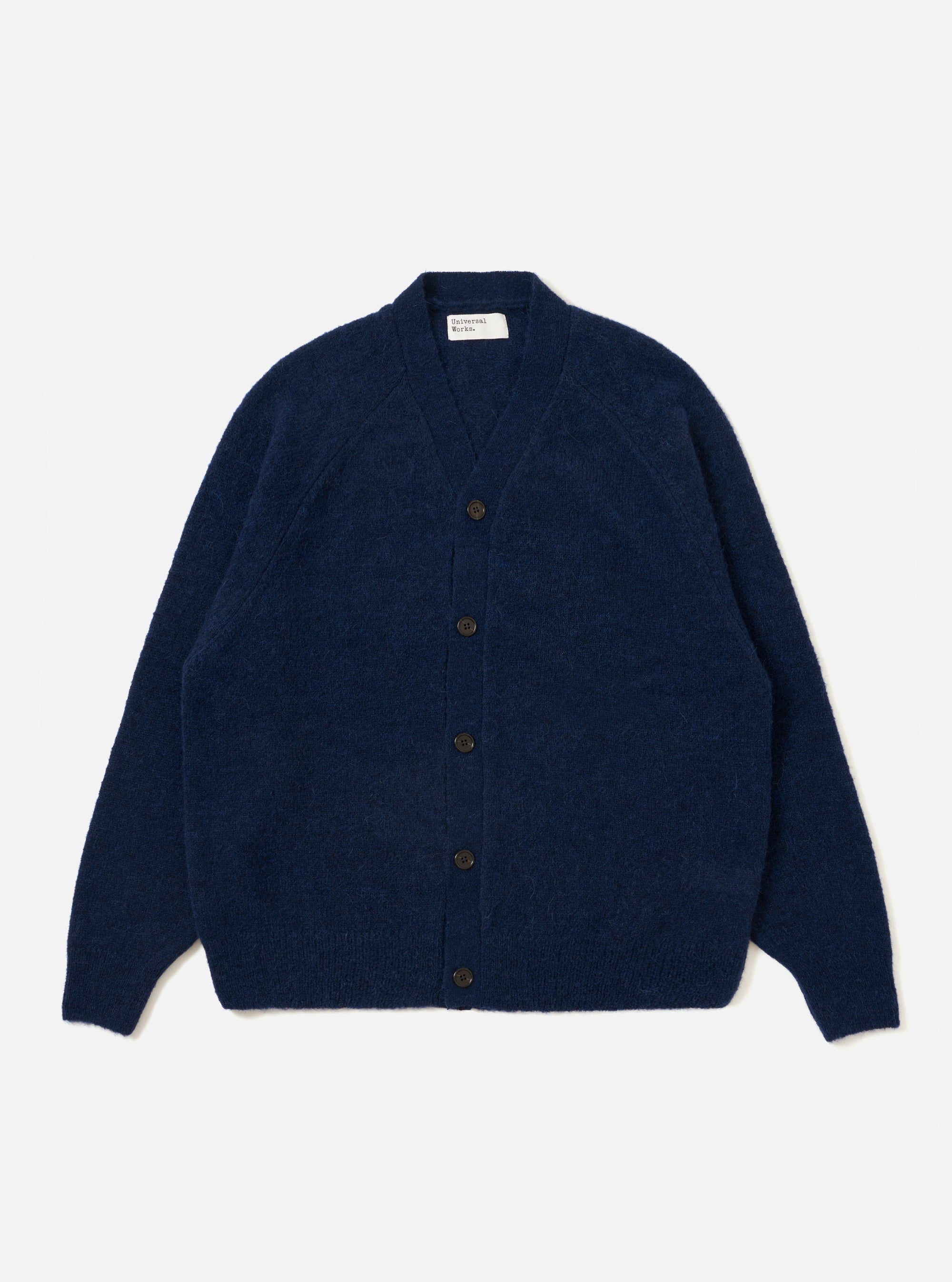 Navy Alpaca Knit David Cardigan