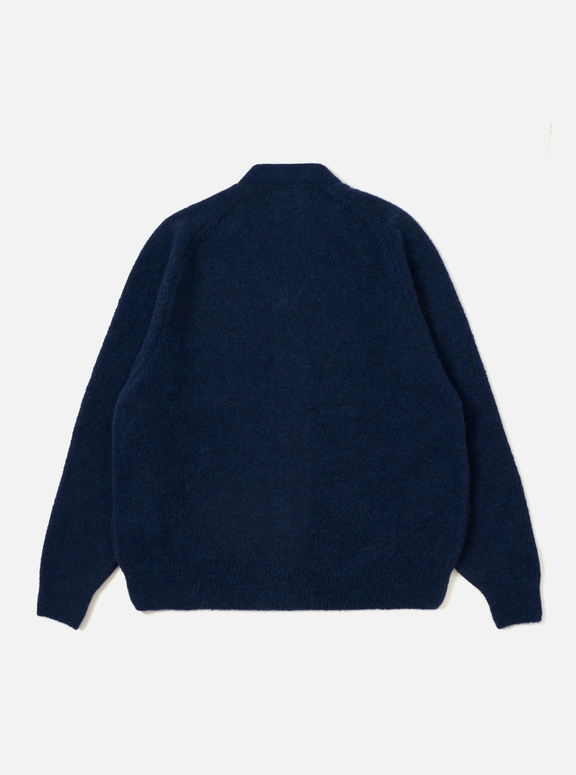 Navy Alpaca Knit David Cardigan