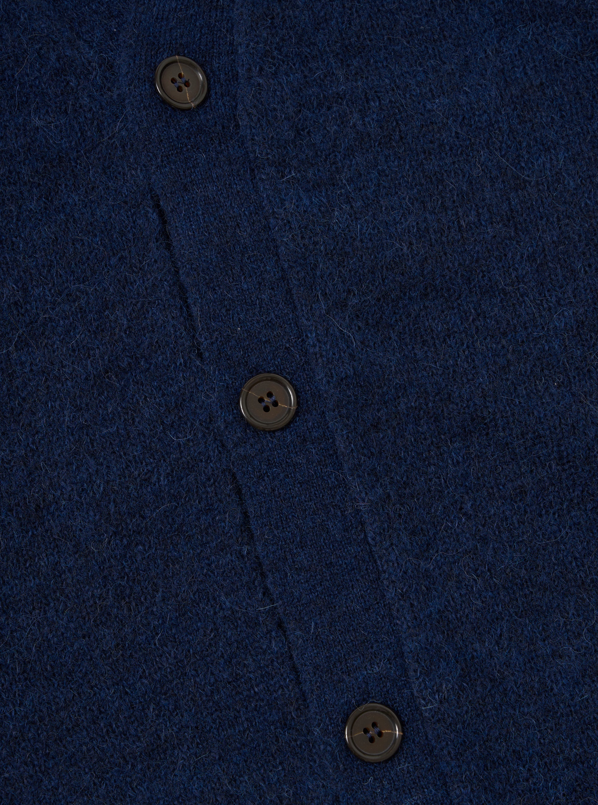Navy Alpaca Knit David Cardigan