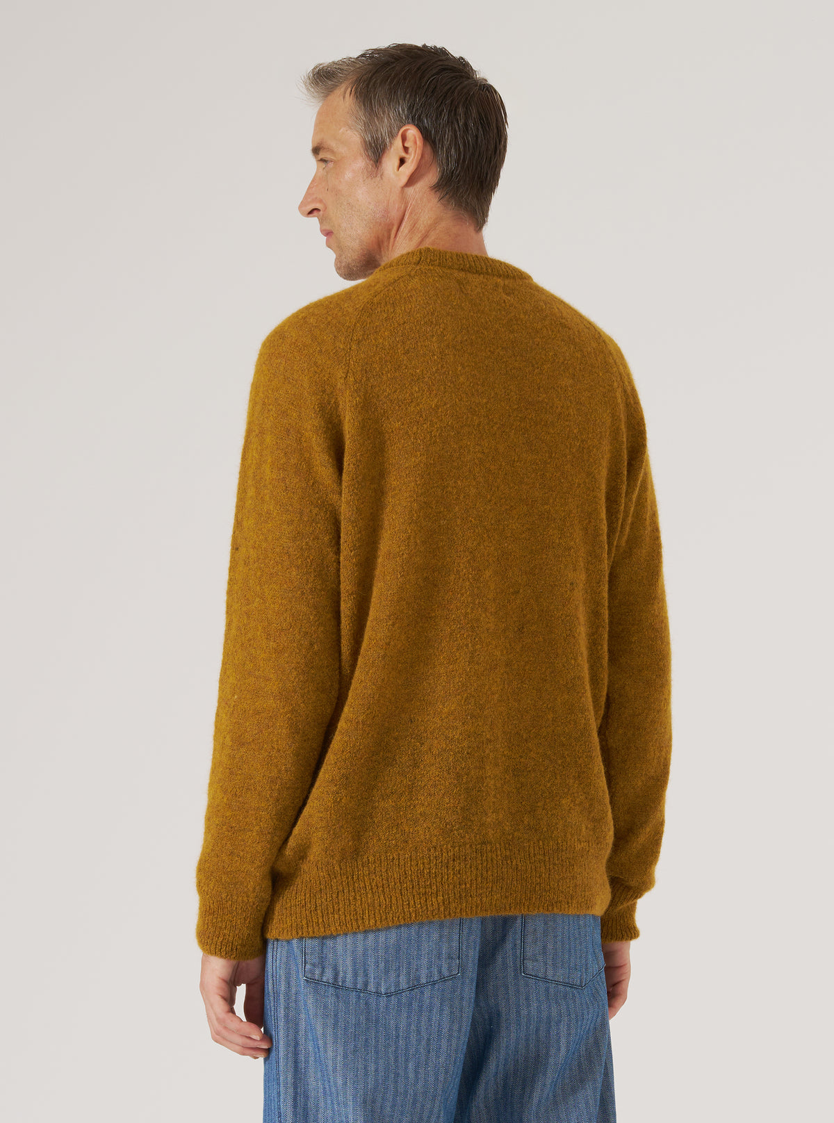 Gold Alpaca Knit Lyon Crew