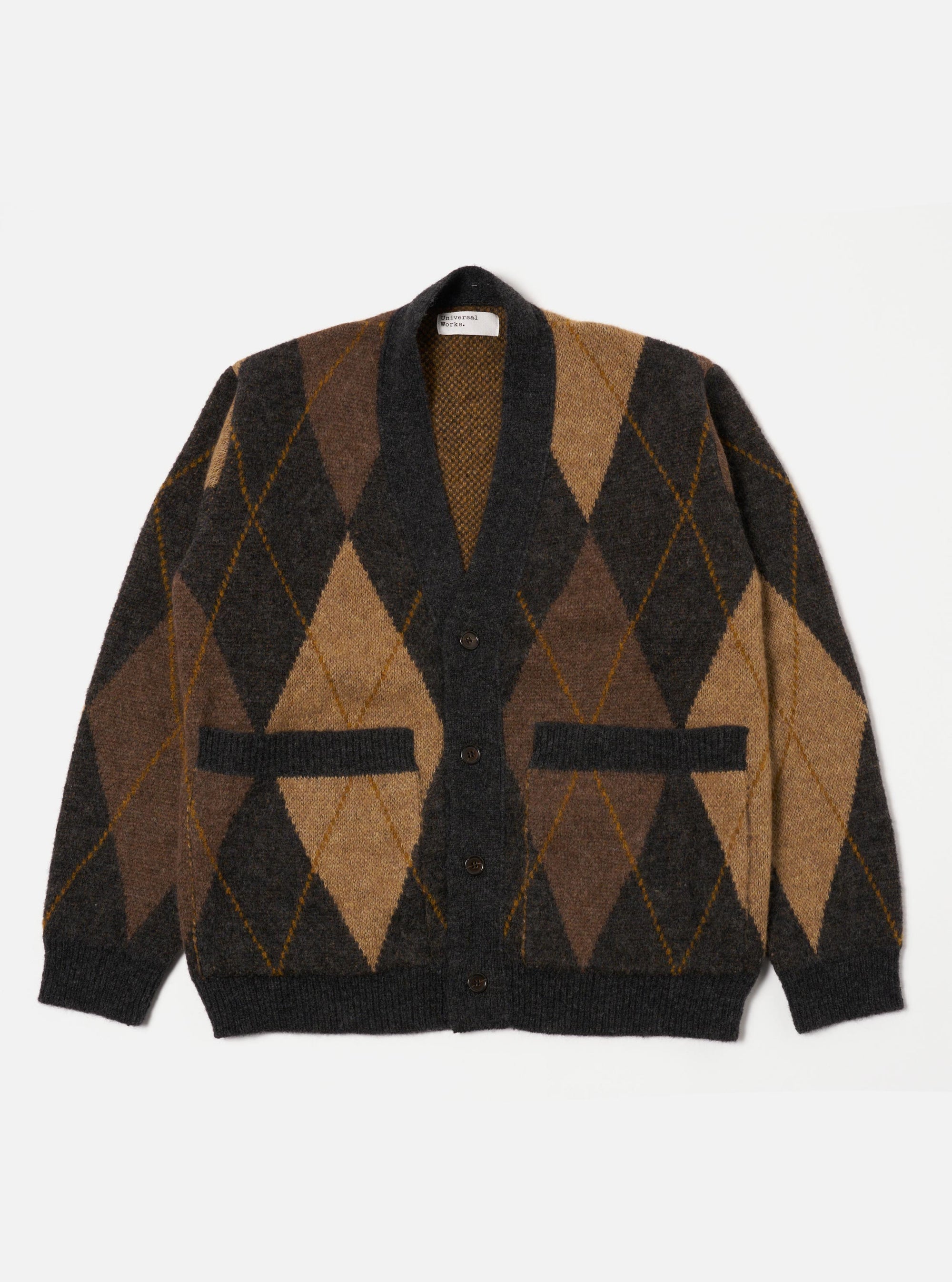 Brown Alpaca Knit Langdale Argyll Cardigan