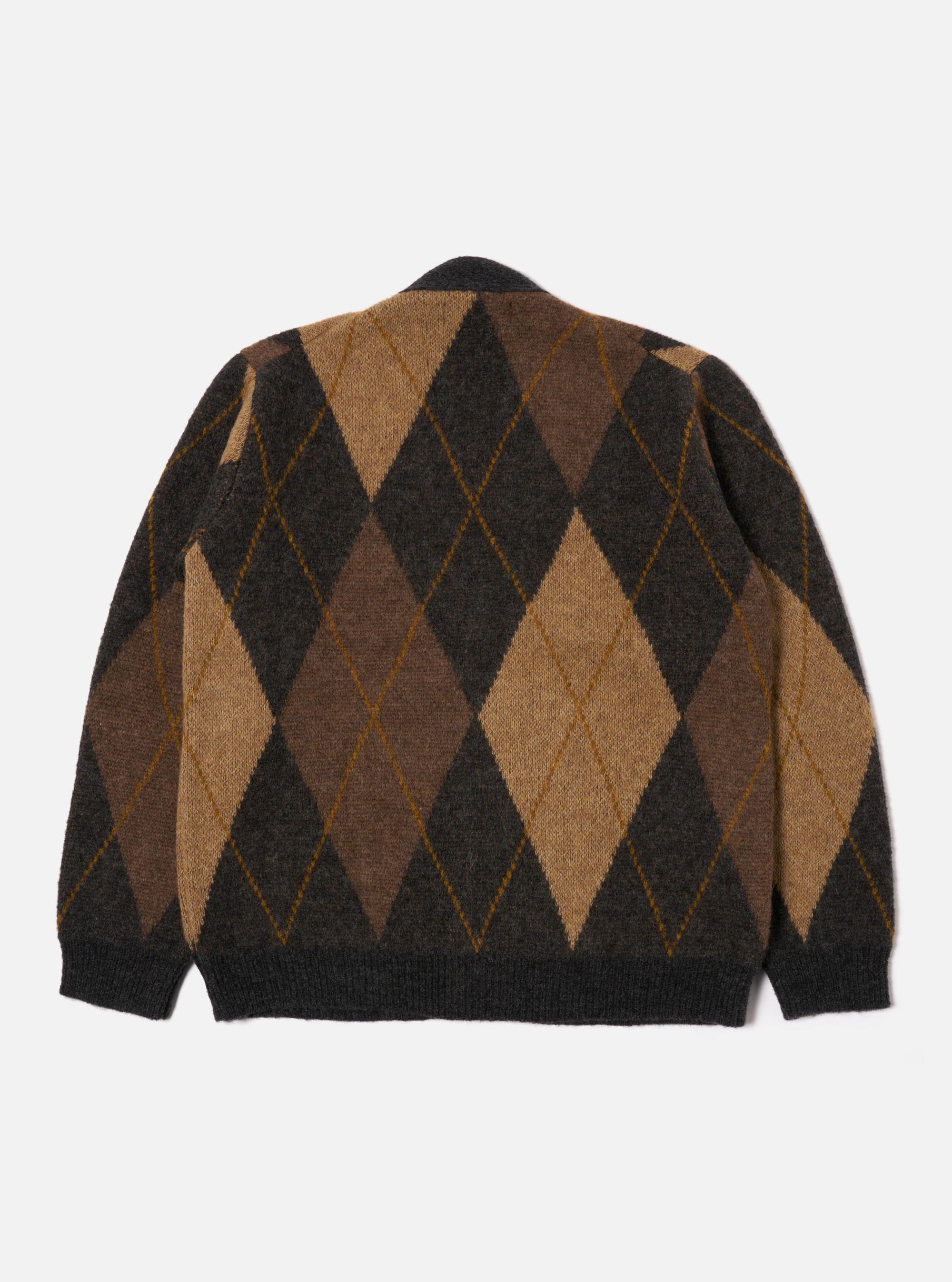 Brown Alpaca Knit Langdale Argyll Cardigan