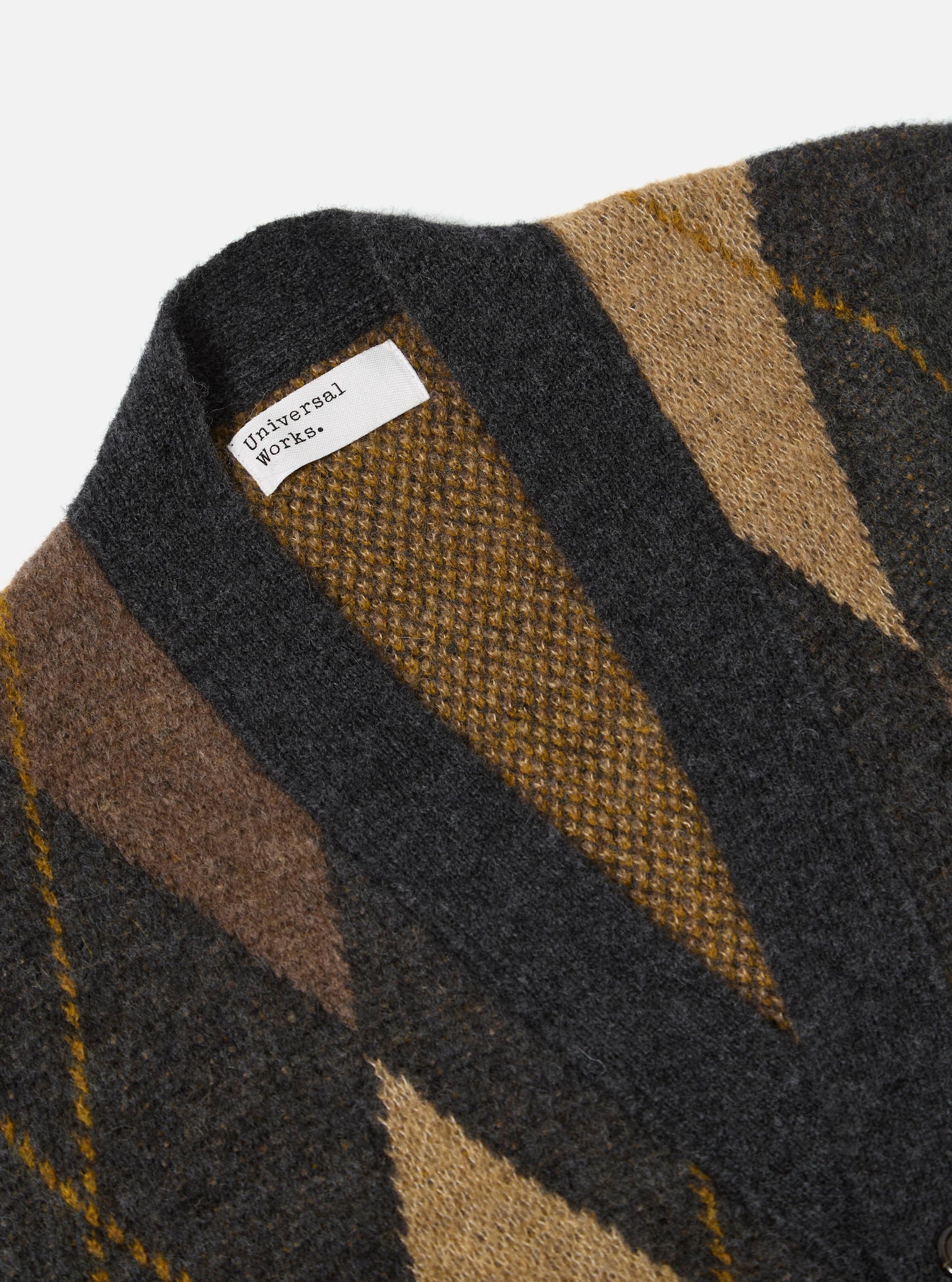 Brown Alpaca Knit Langdale Argyll Cardigan