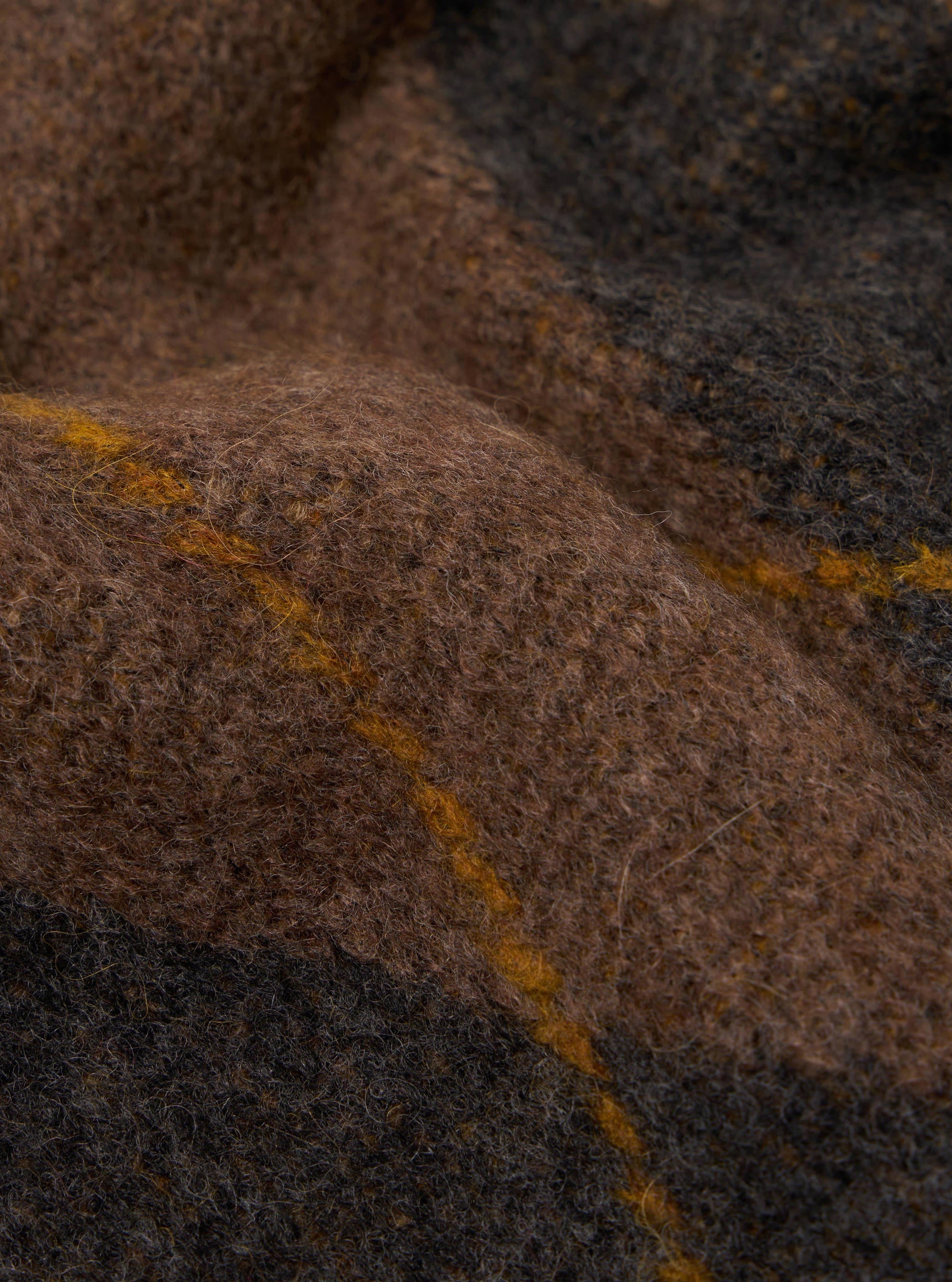 Brown Alpaca Knit Langdale Argyll Cardigan
