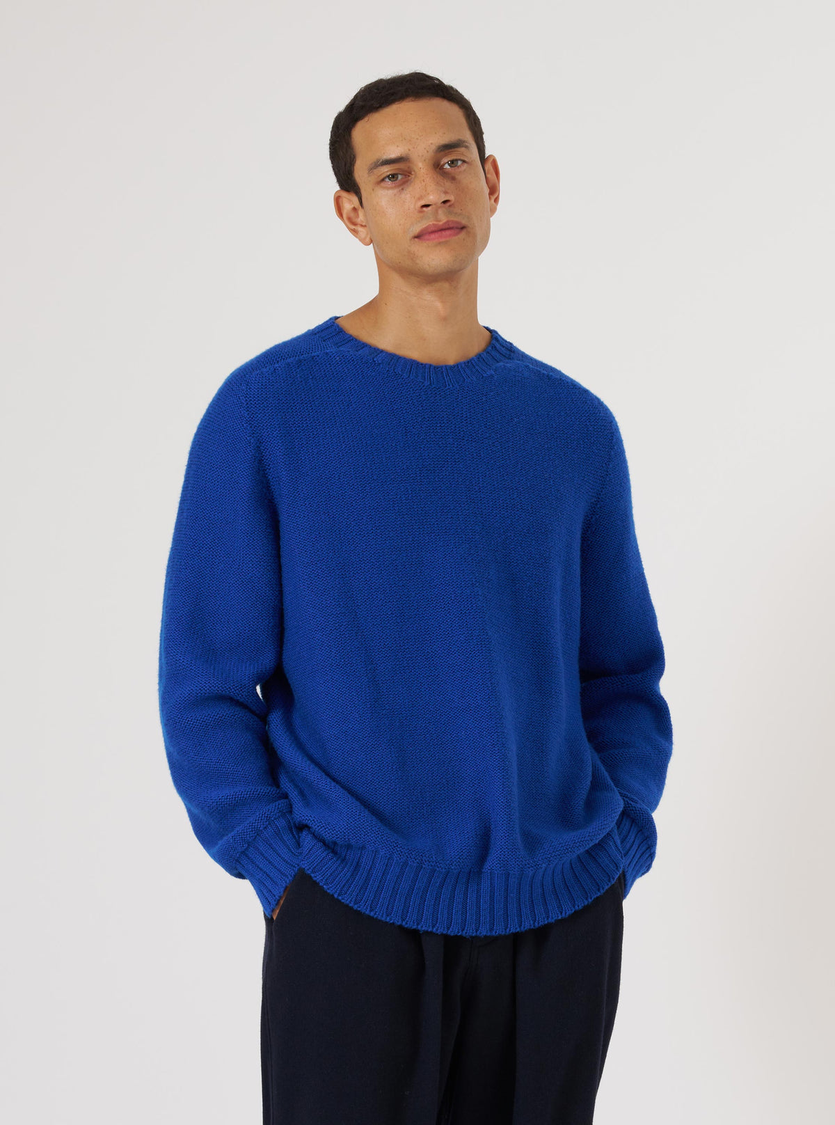 Work Blue Shetland Wild Seamless Crew