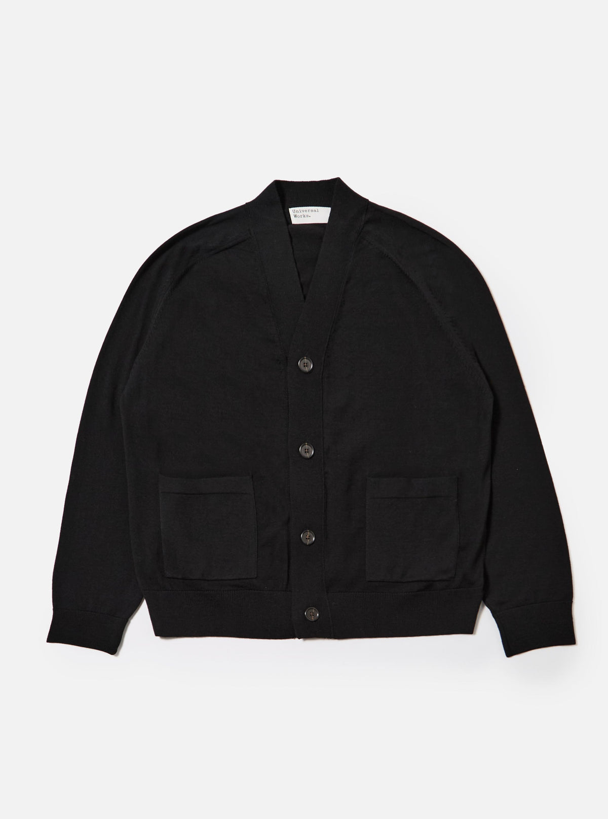 Black Merino Loose Cardigan
