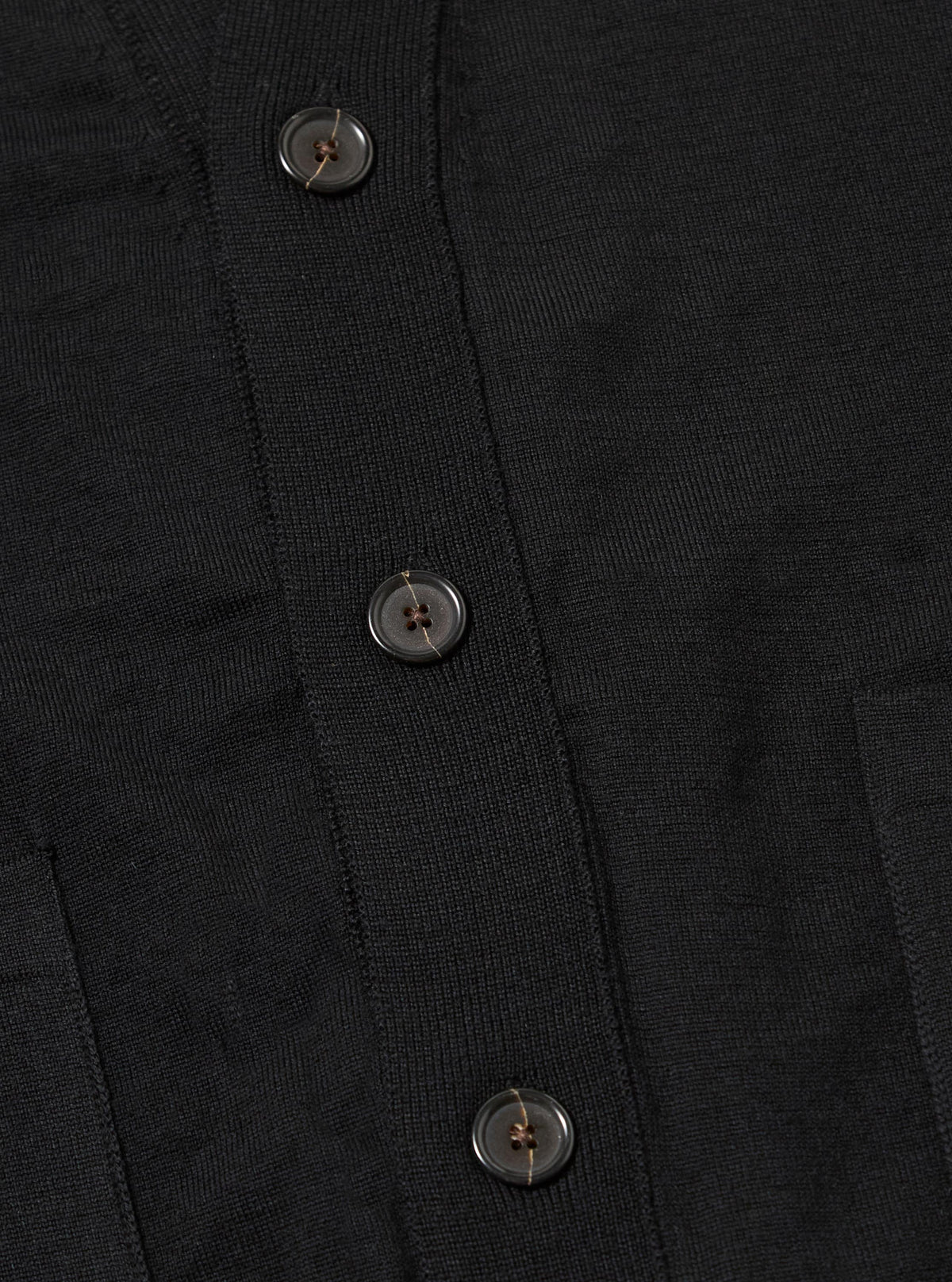 Black Merino Loose Cardigan