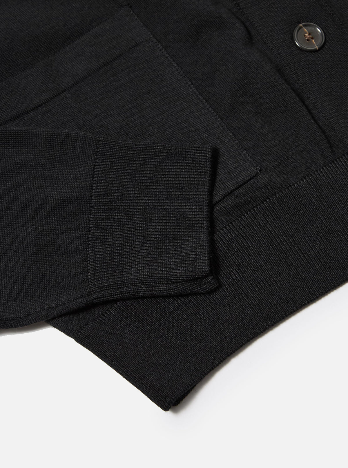 Black Merino Loose Cardigan