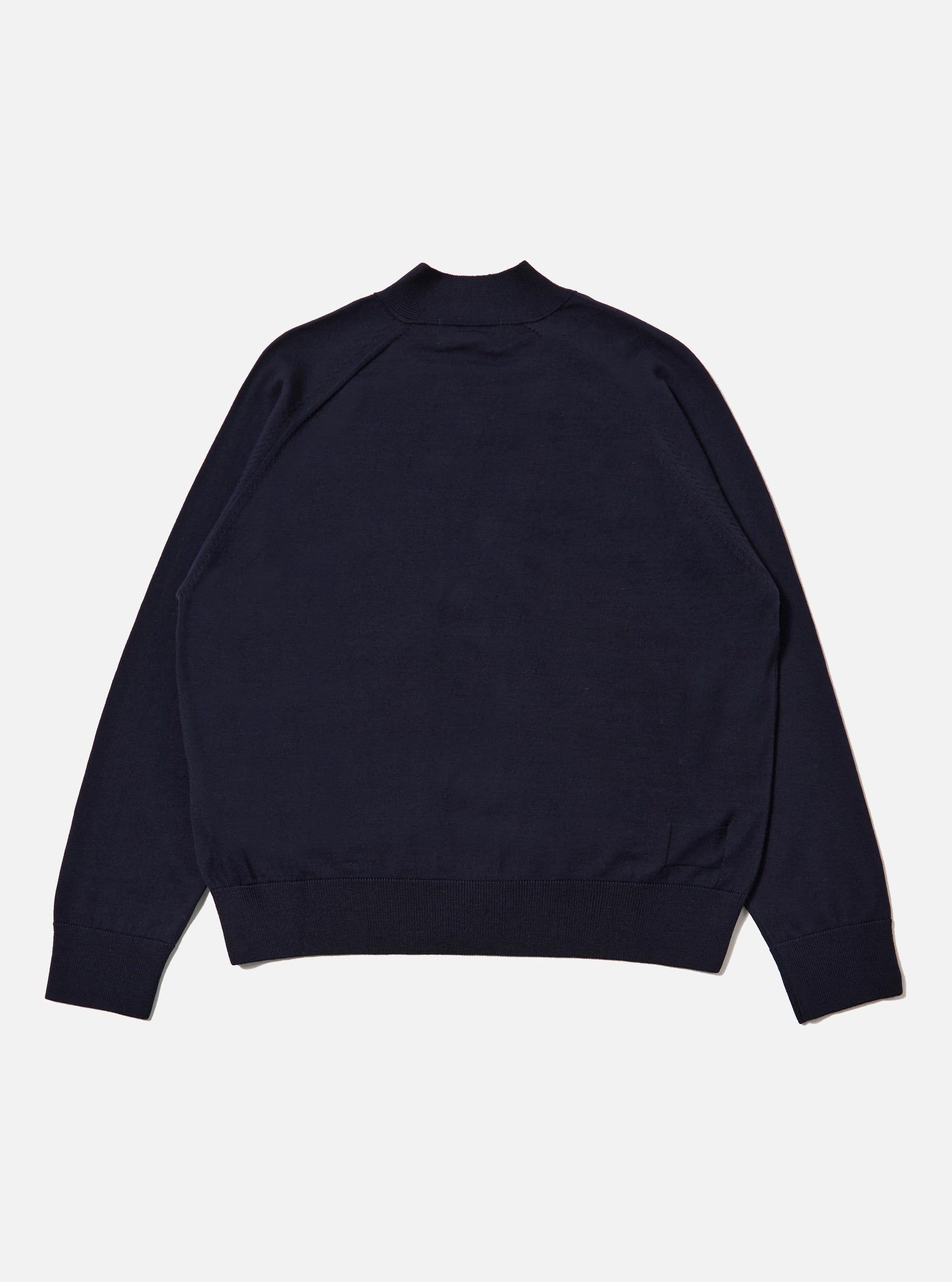 Navy Merino Loose Cardigan