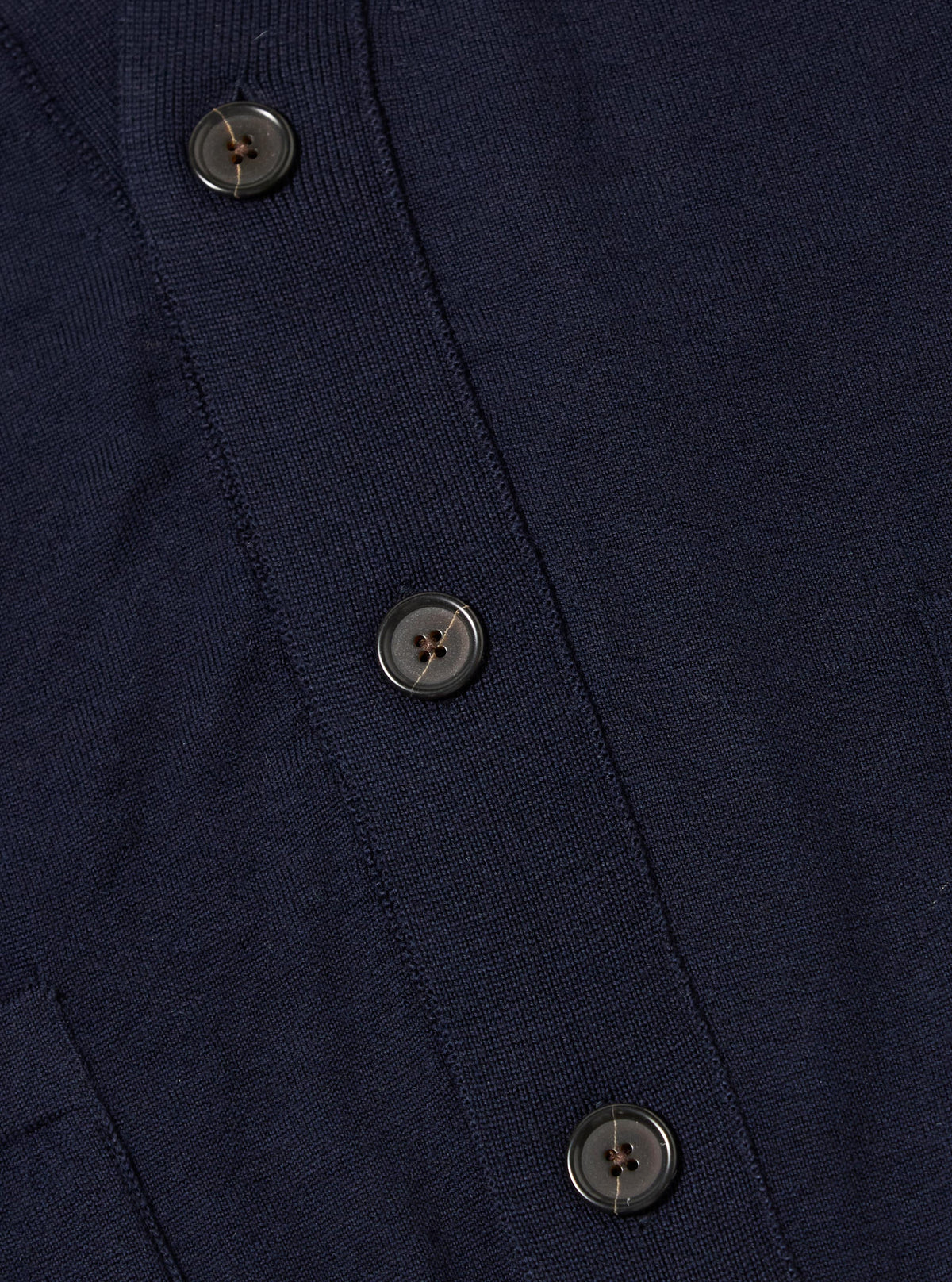 Navy Merino Loose Cardigan