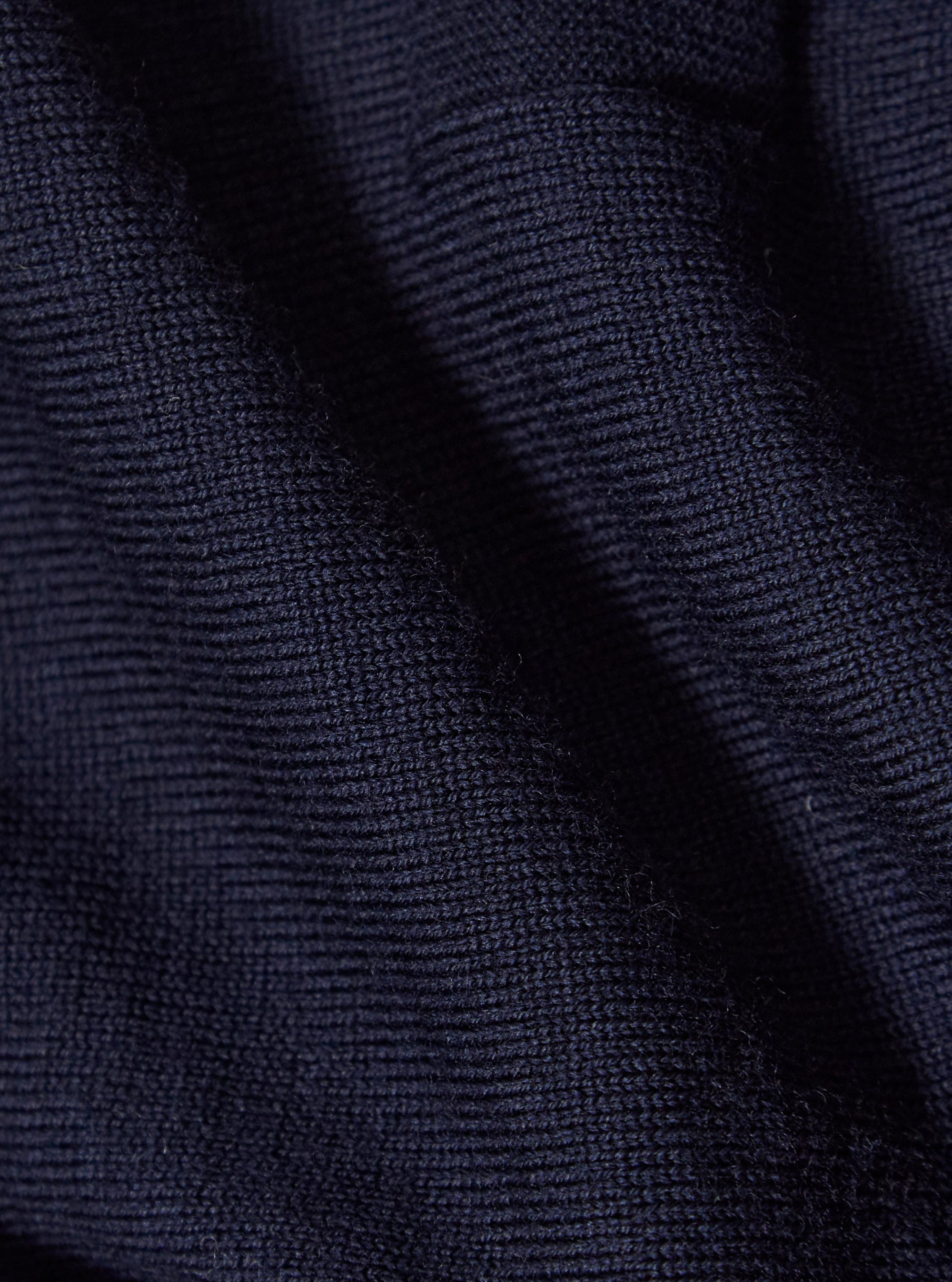 Navy Merino Loose Cardigan