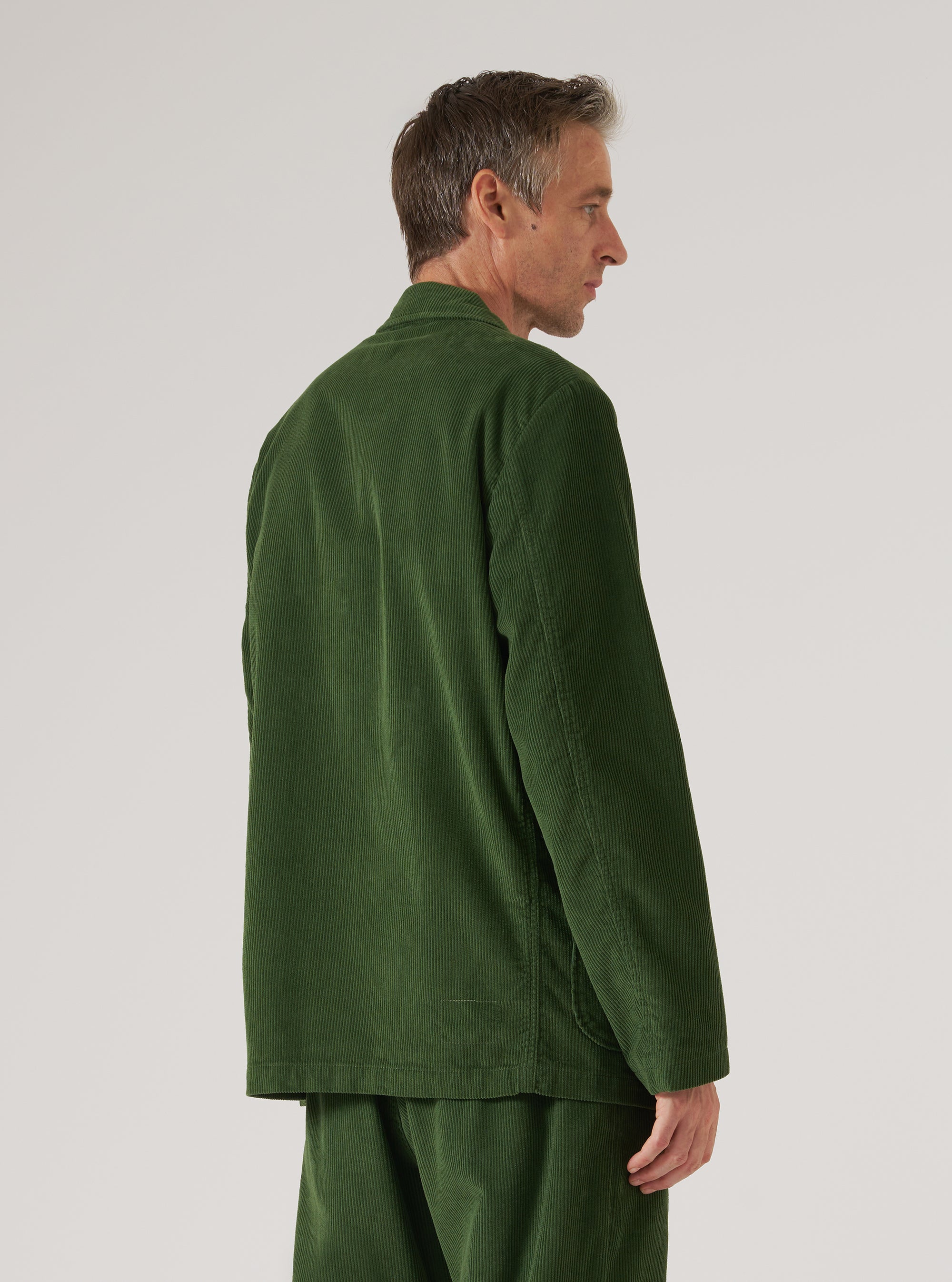 Green Cord Three Button Jacket