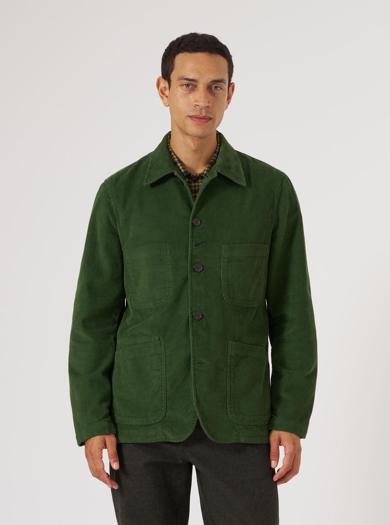 Green Cord Bakers Jacket