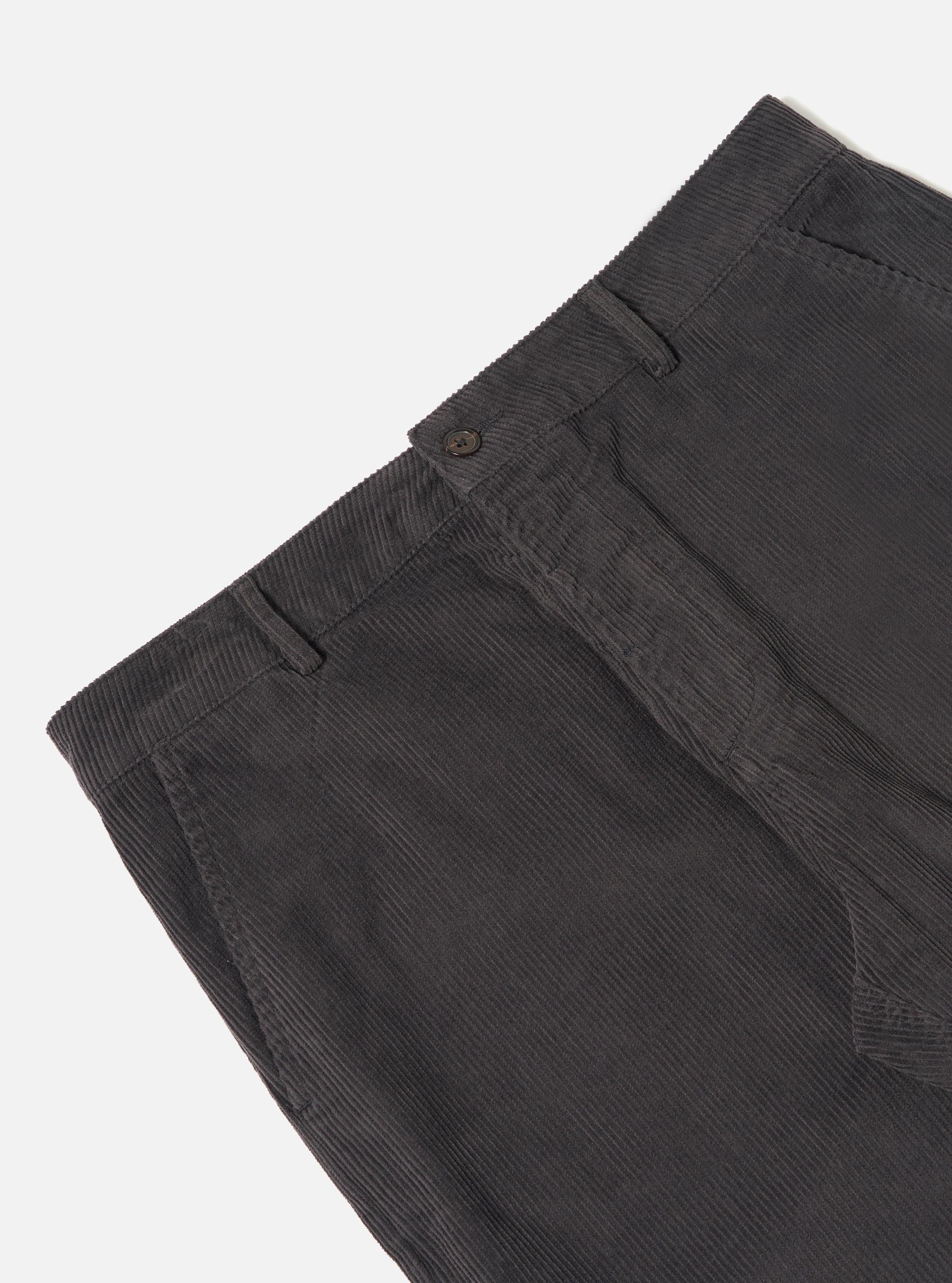 Men's Charcoal Cord Military Chino – Universal Works