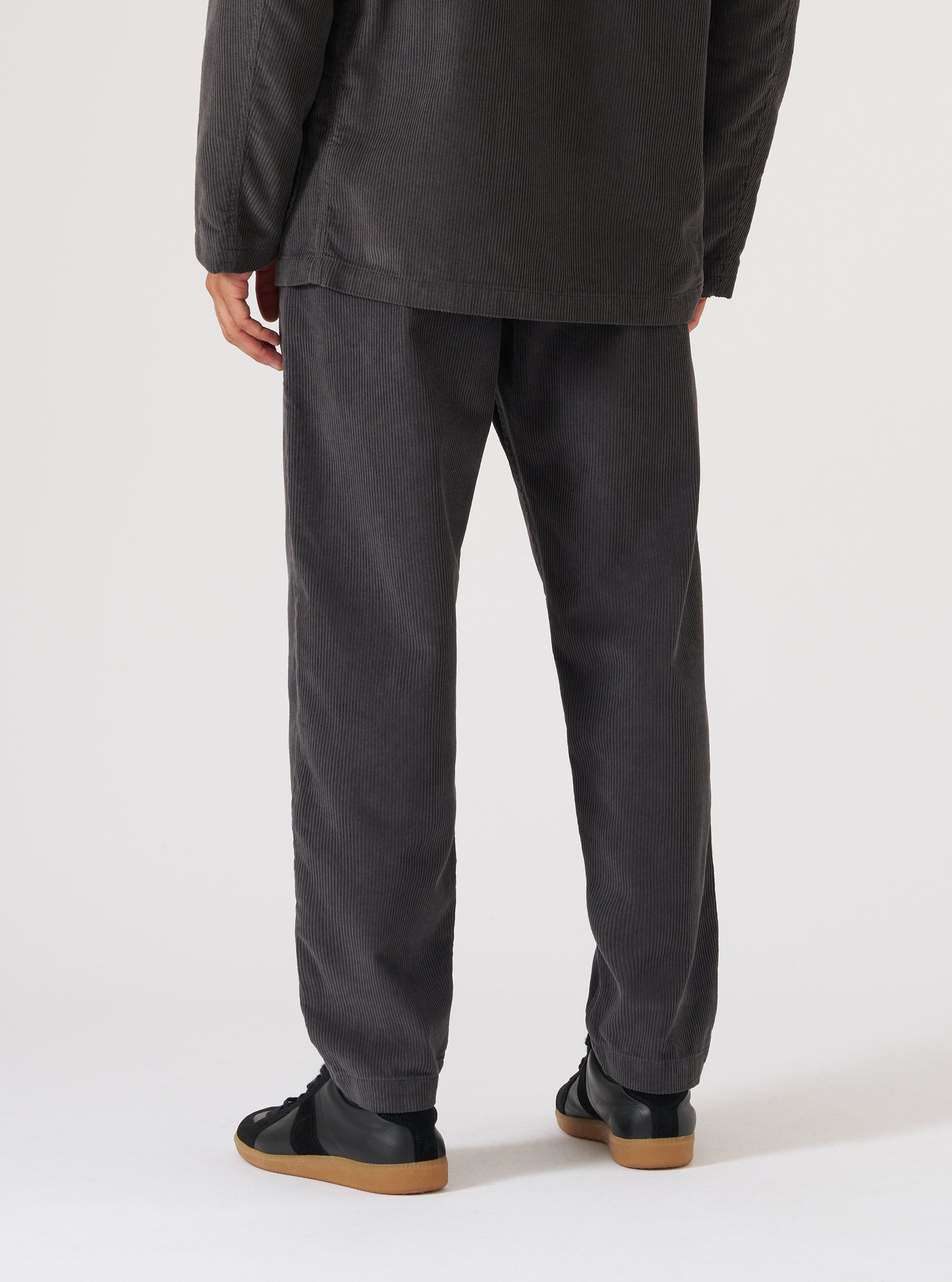 Charcoal Cord Military Chino