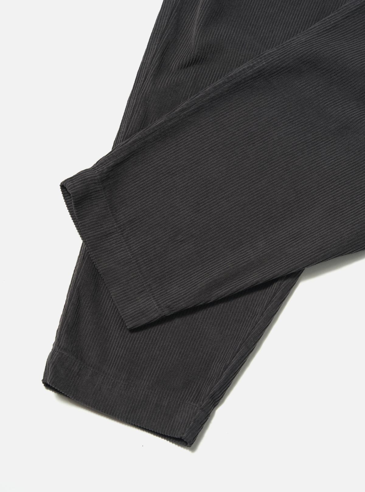 Charcoal Cord Pleated Track Pant