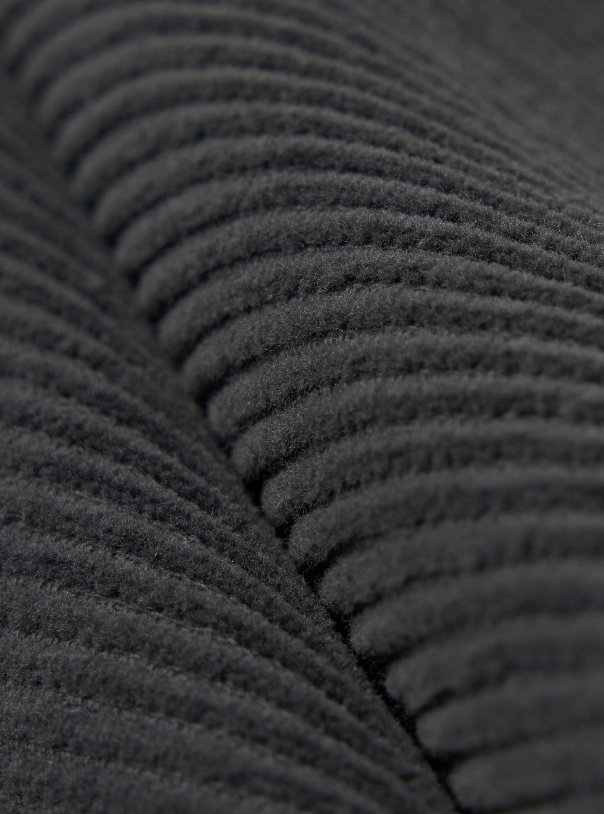 Charcoal Cord Pleated Track Pant
