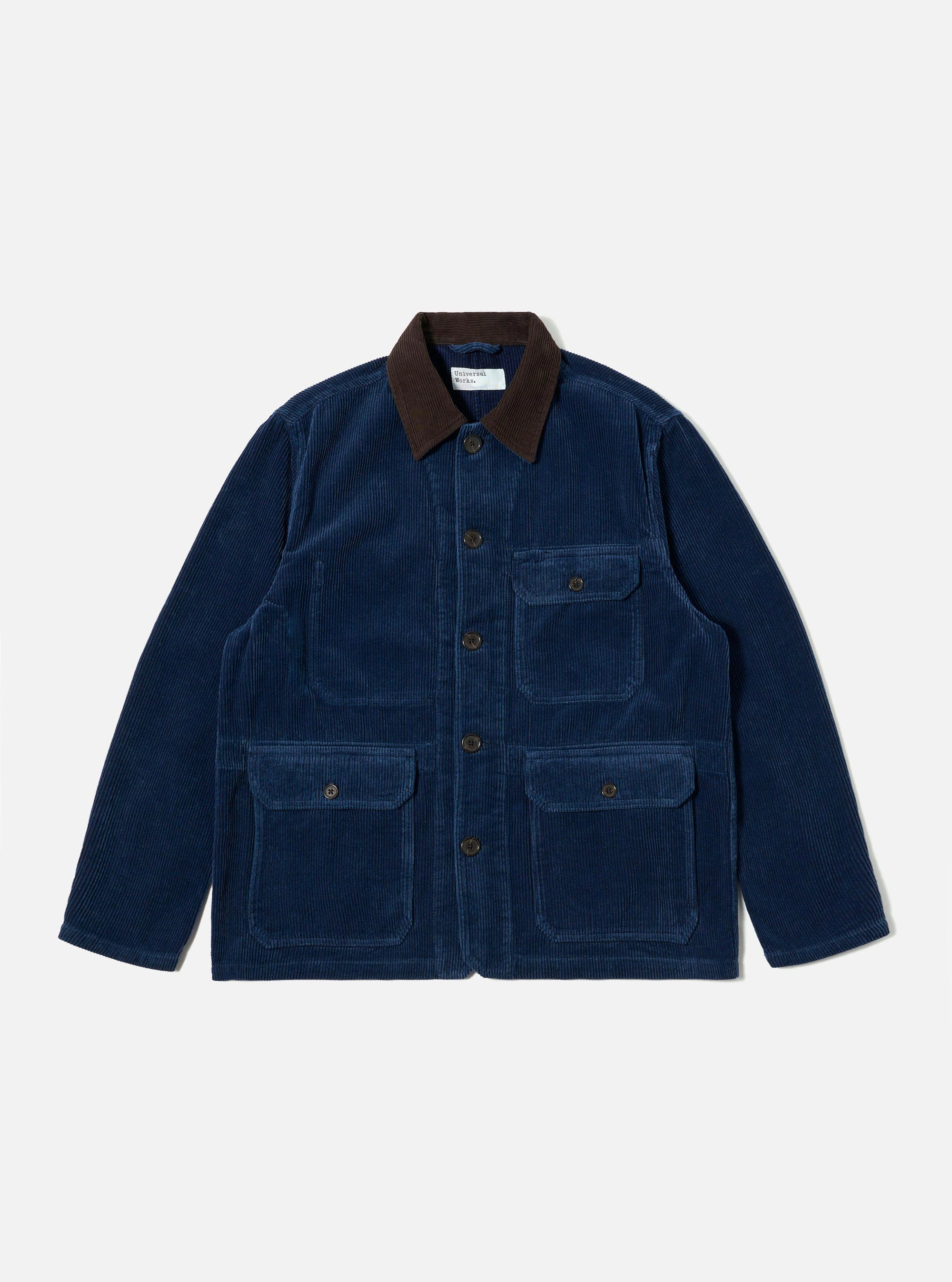 Indigo Recycled Cord Utility Jacket