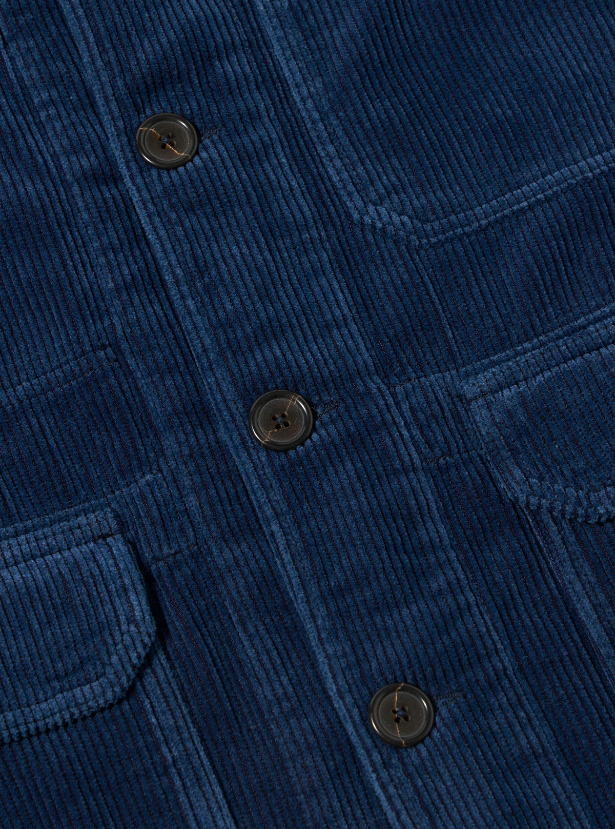 Indigo Recycled Cord Utility Jacket
