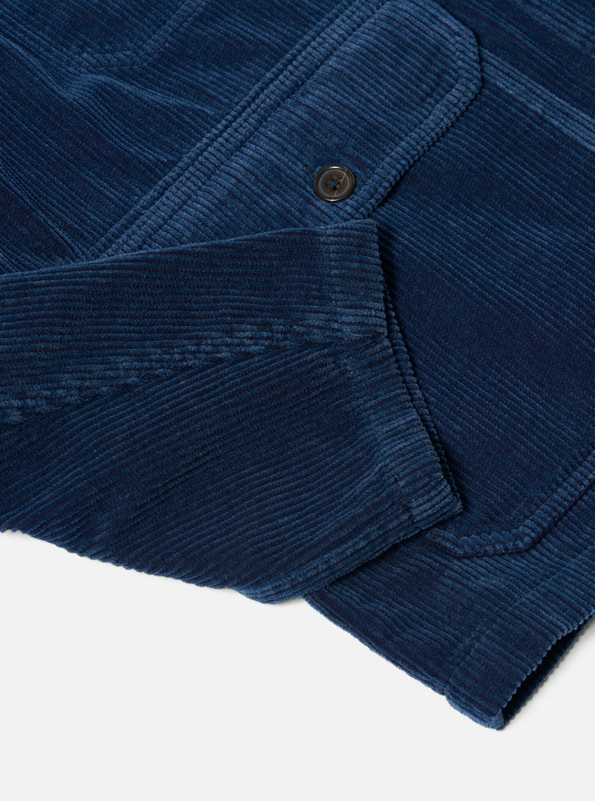 Indigo Recycled Cord Utility Jacket