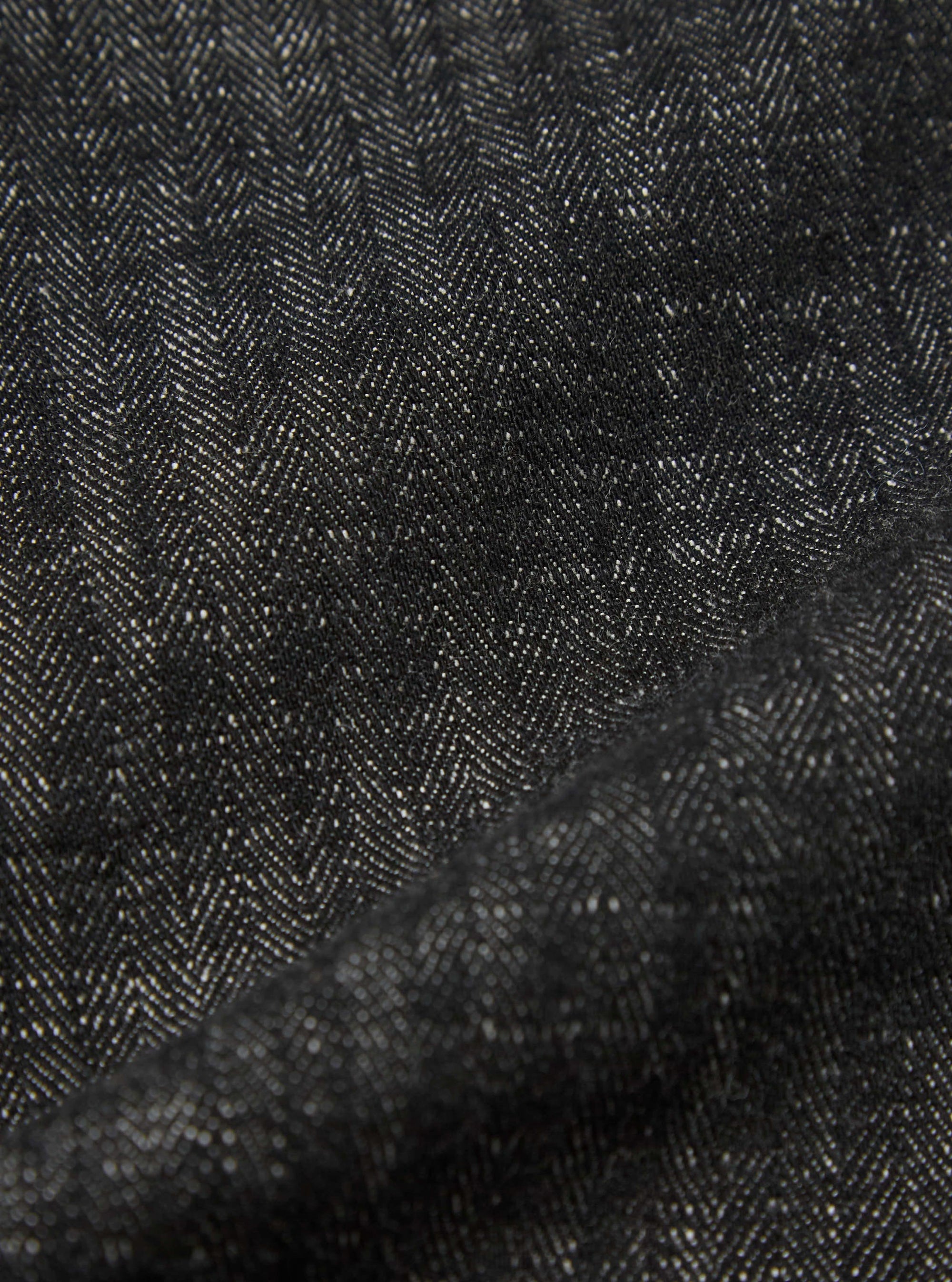 Black Italian Cotton Denim Duke Pant
