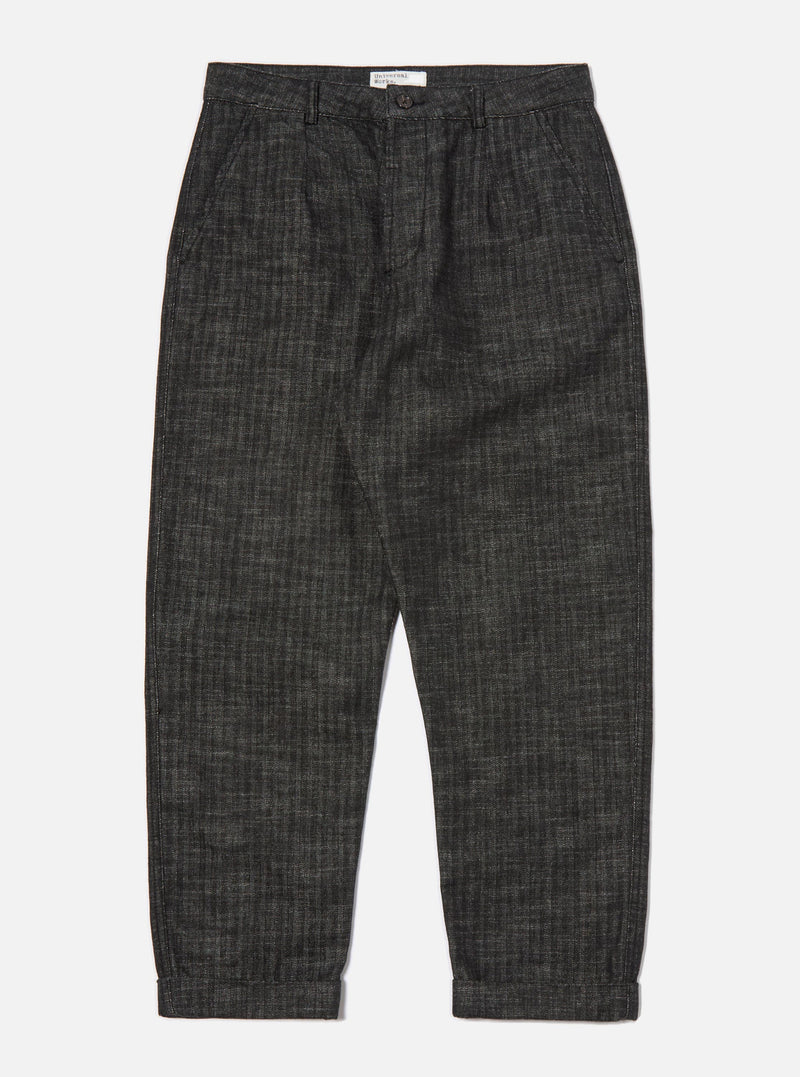 Black Italian Cotton Denim Super Chino
