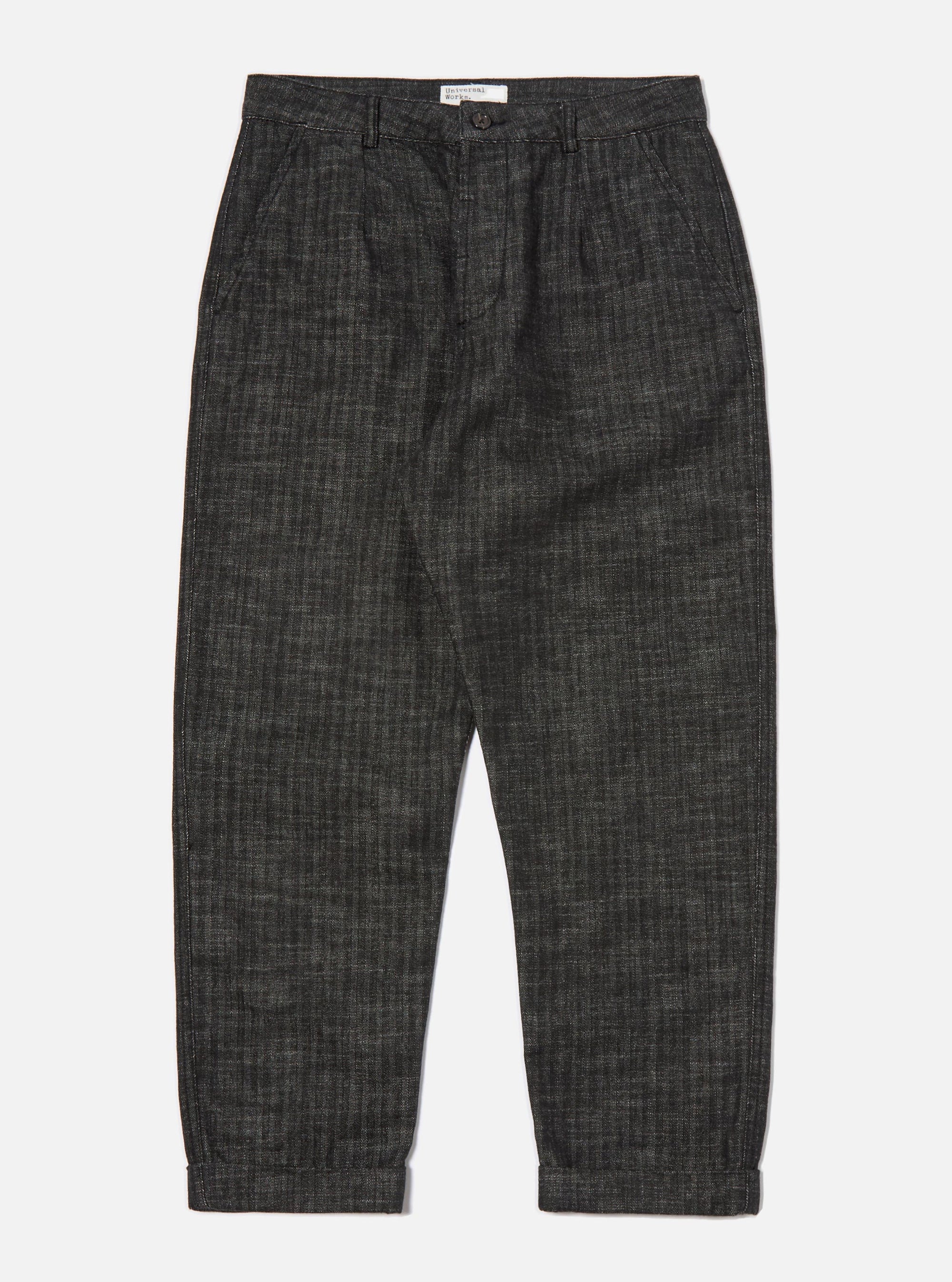 Black Italian Cotton Denim Super Chino