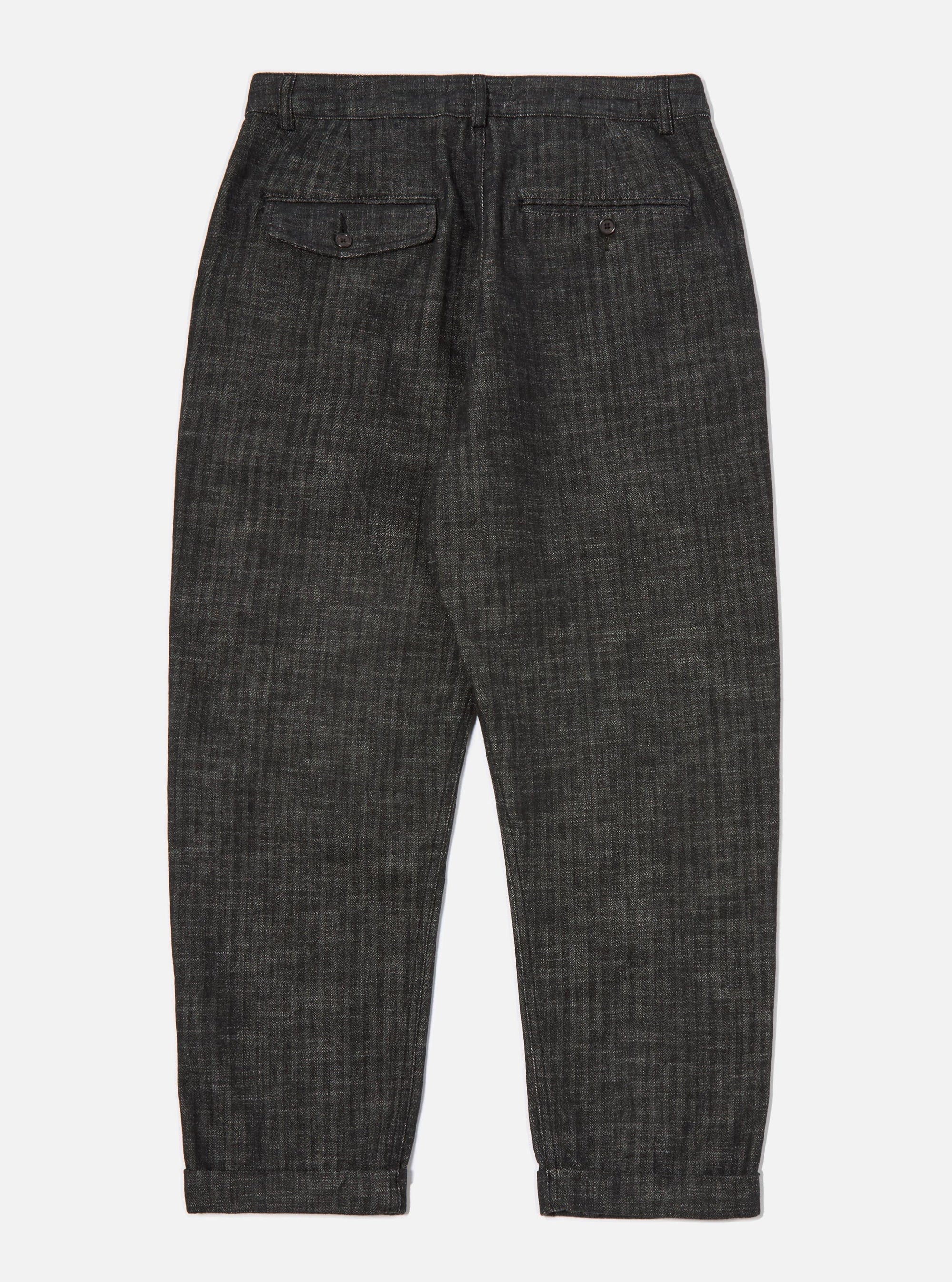 Black Italian Cotton Denim Super Chino