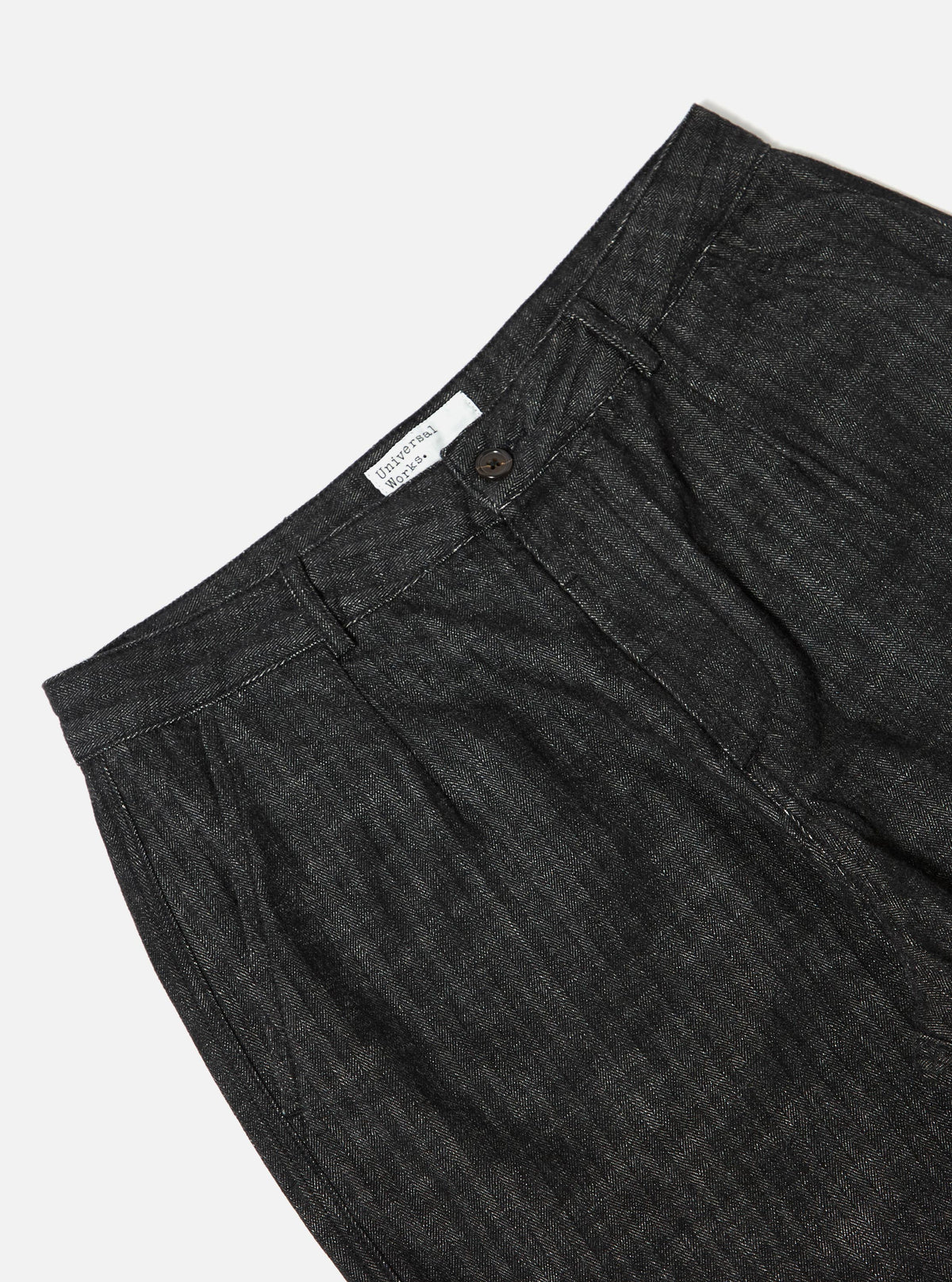 Black Italian Cotton Denim Super Chino