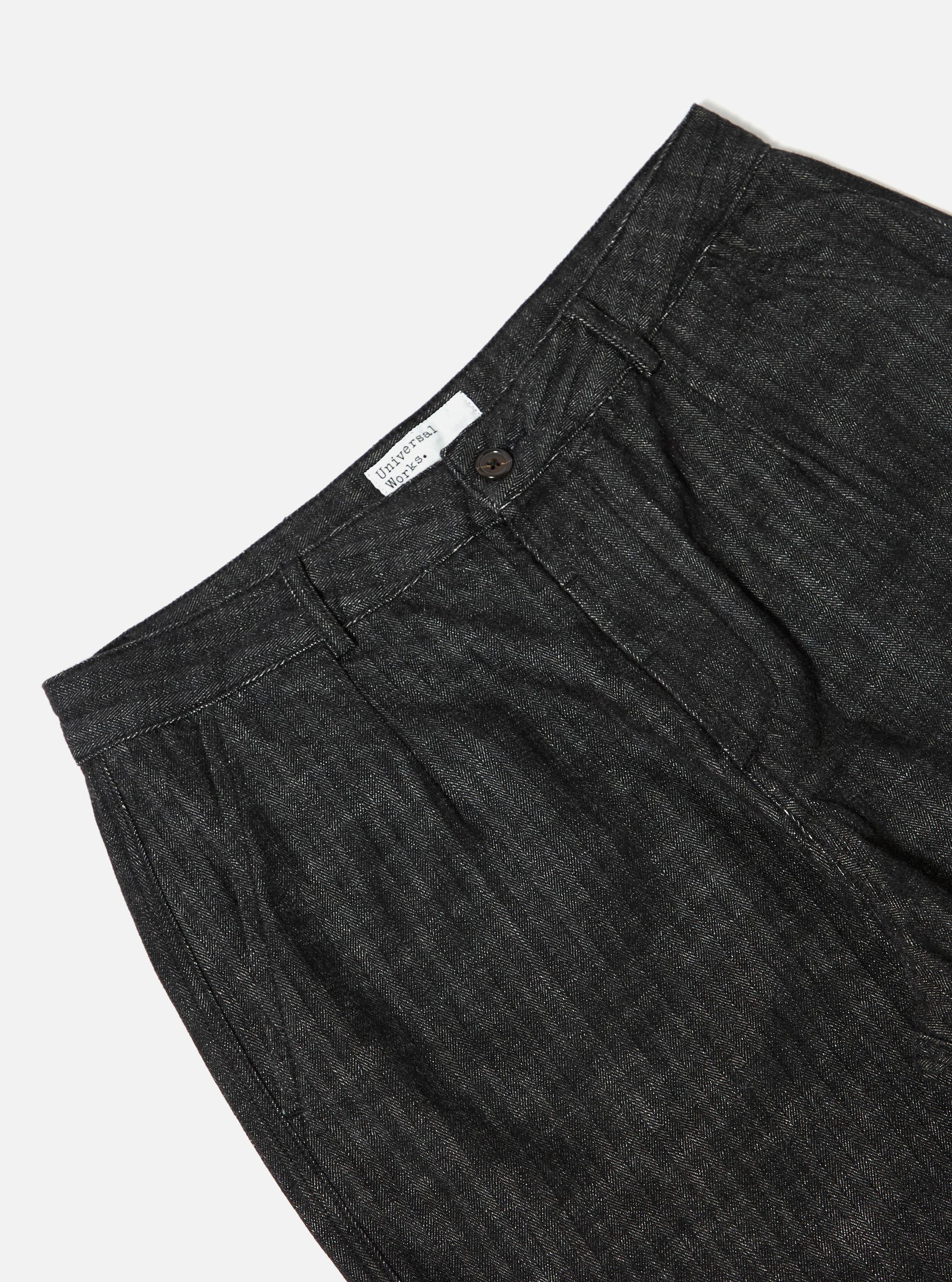 Black Italian Cotton Denim Super Chino
