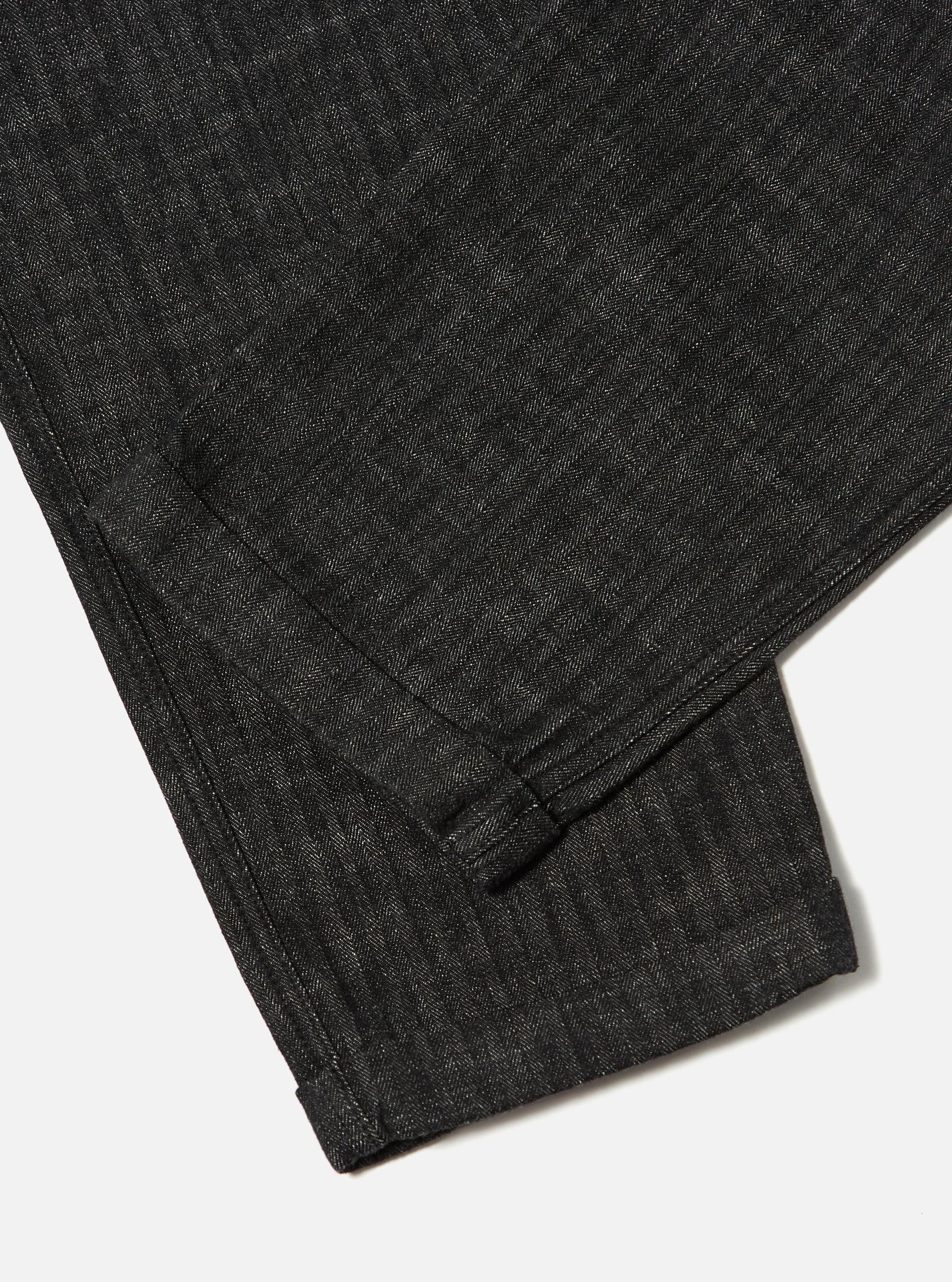 Black Italian Cotton Denim Super Chino