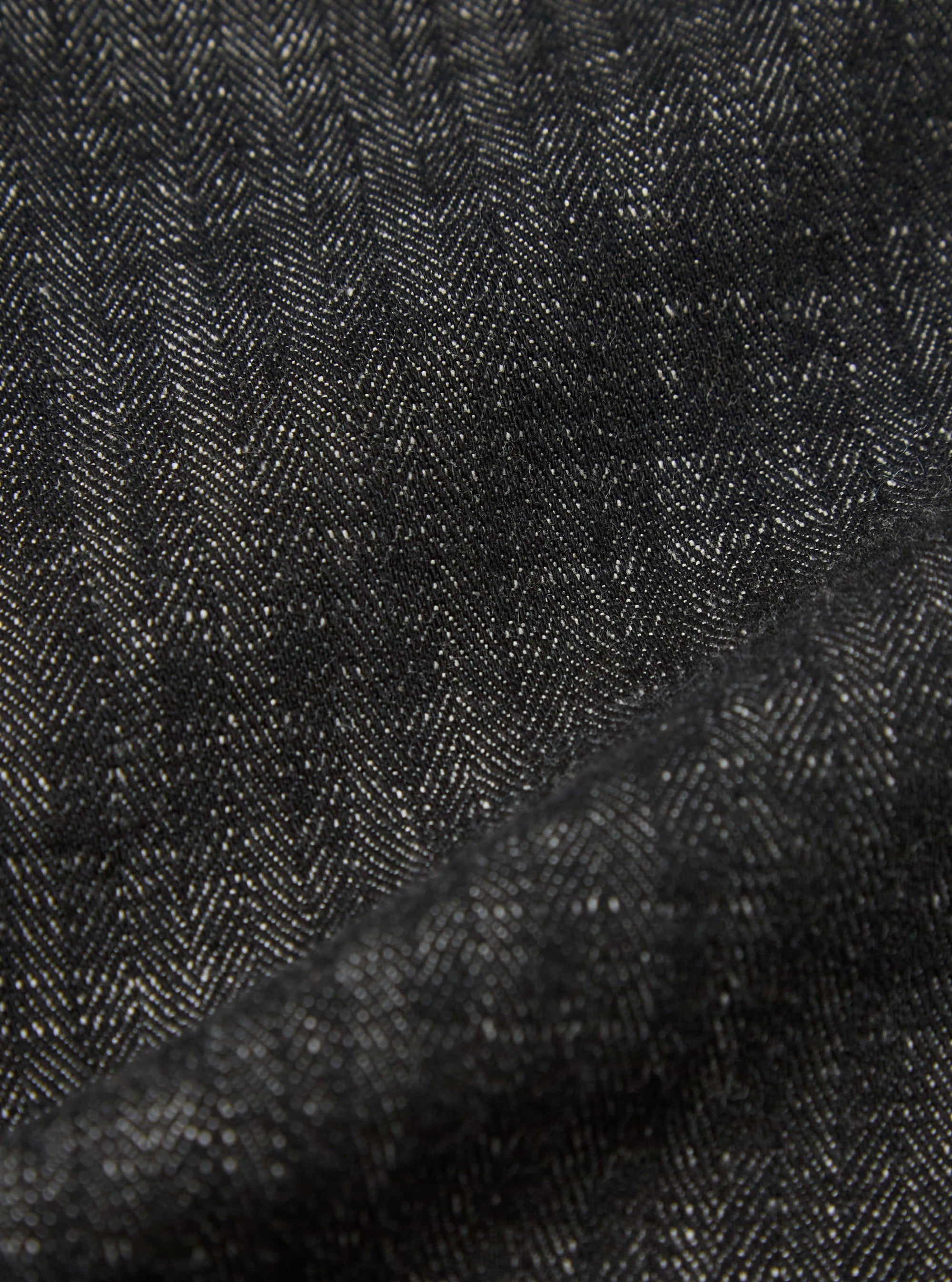 Black Italian Cotton Denim Super Chino