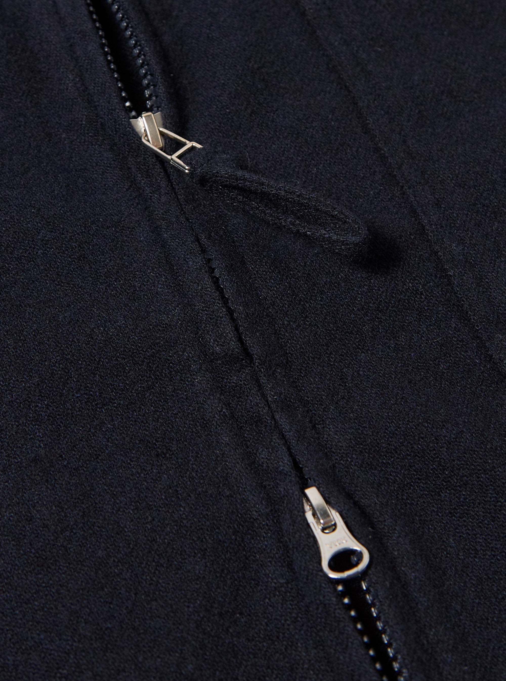 Dark Navy Soft Recycled Wool Rose Bowl Jacket