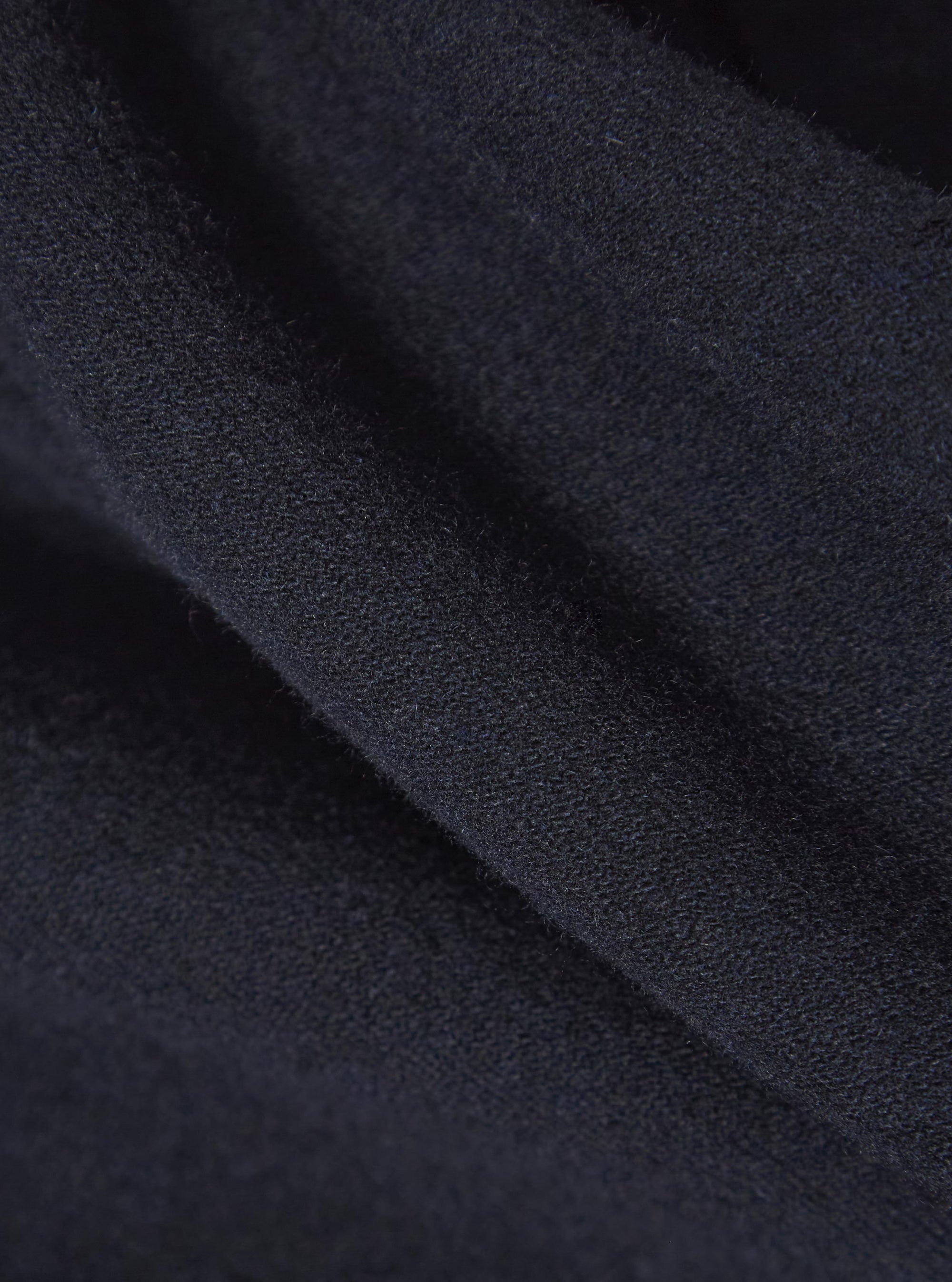 Dark Navy Soft Recycled Wool Rose Bowl Jacket
