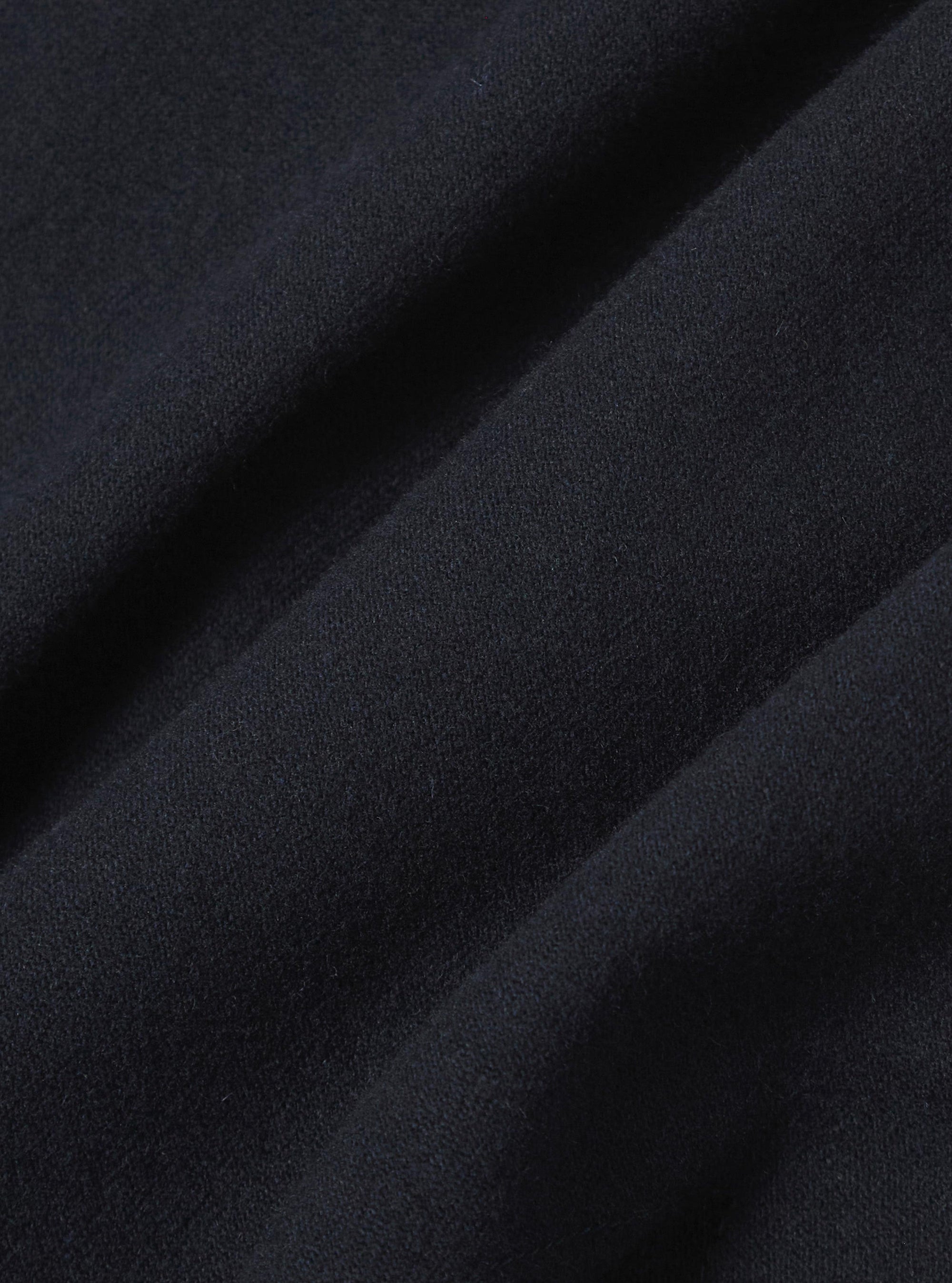 Dark Navy Soft Recycled Wool Two Button Jacket
