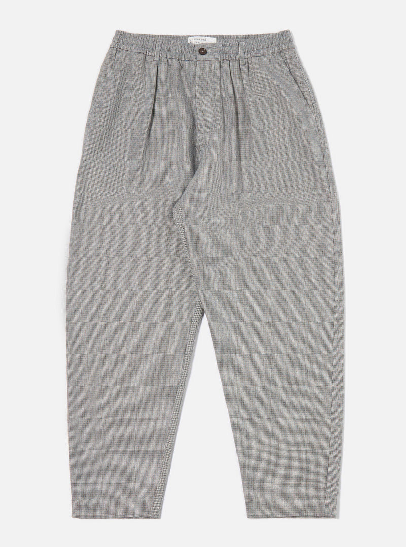 Grey Leon Tweed Pleated Track Pant