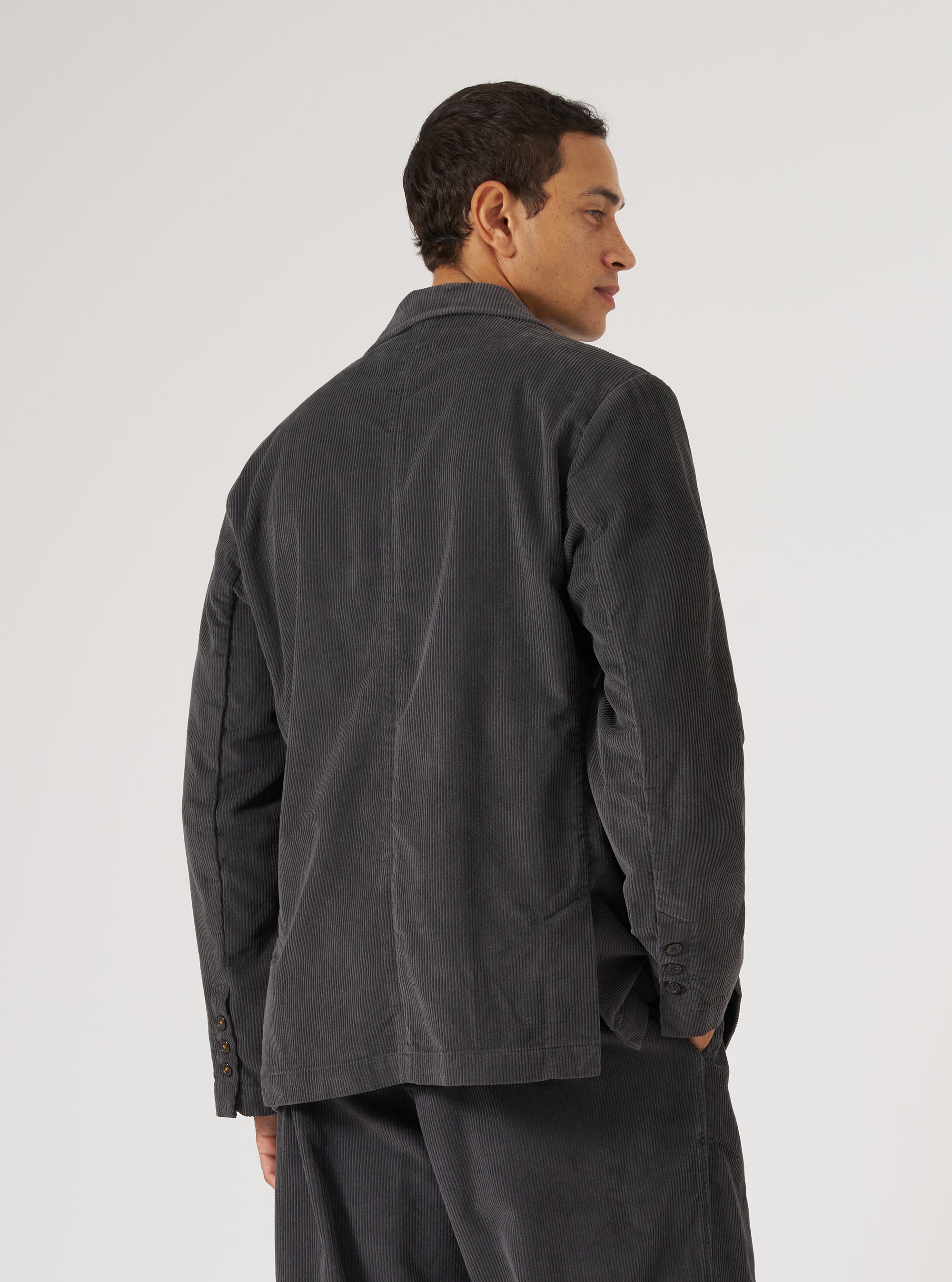 Charcoal Cord Manor Jacket